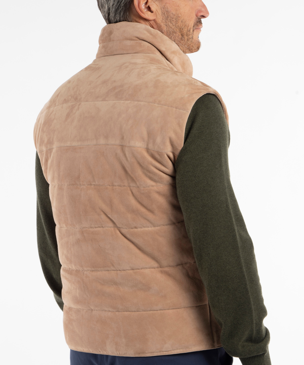 Quilted Suede Vest