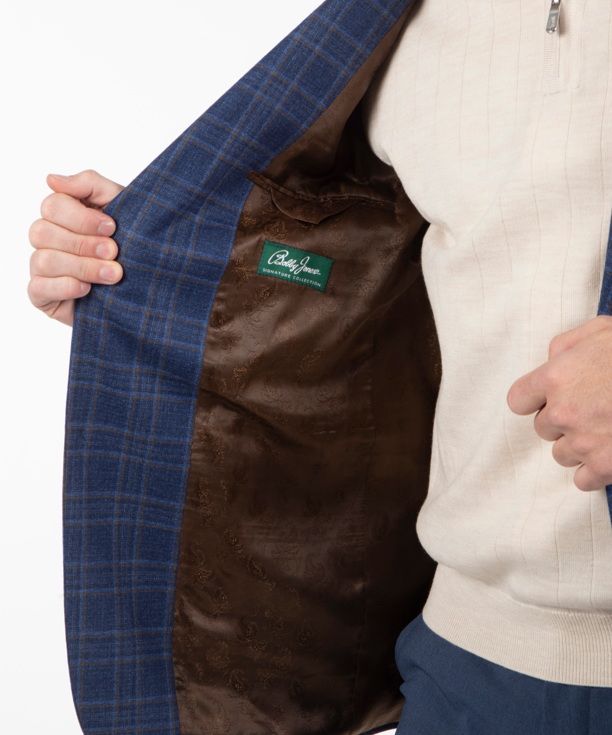 Signature Men&#39;s Plaid Sport Coat