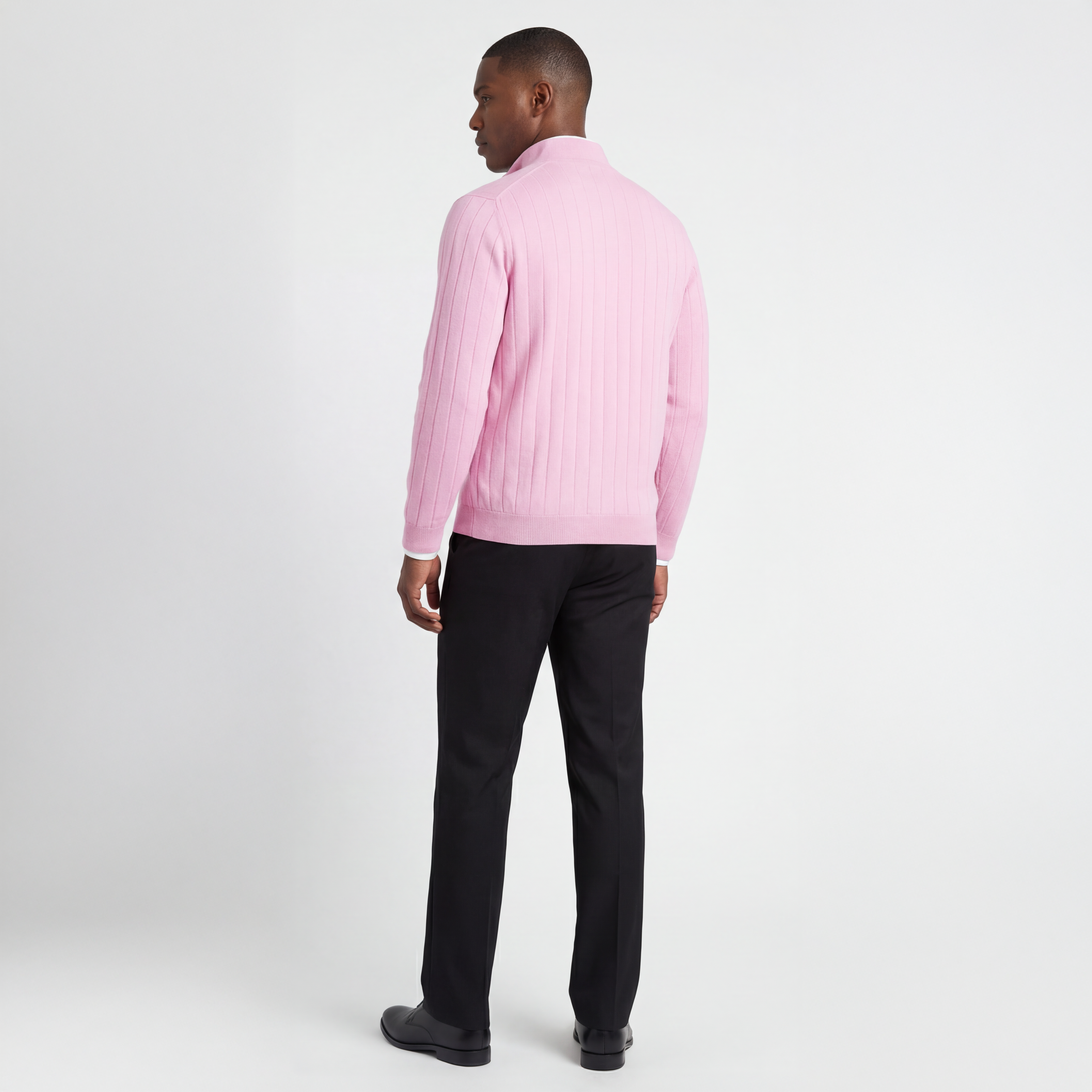 Signature Merino Quarter-Zip Mock Neck Sweater