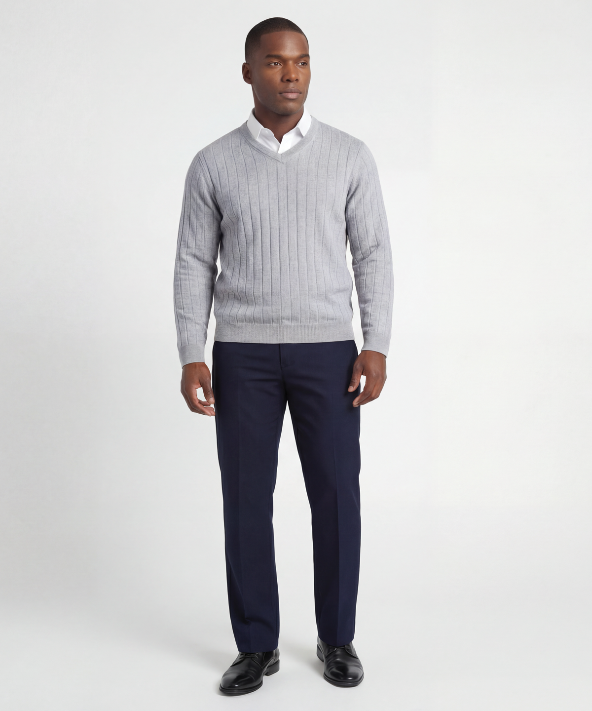 Signature Merino V-neck Pullover Sweater