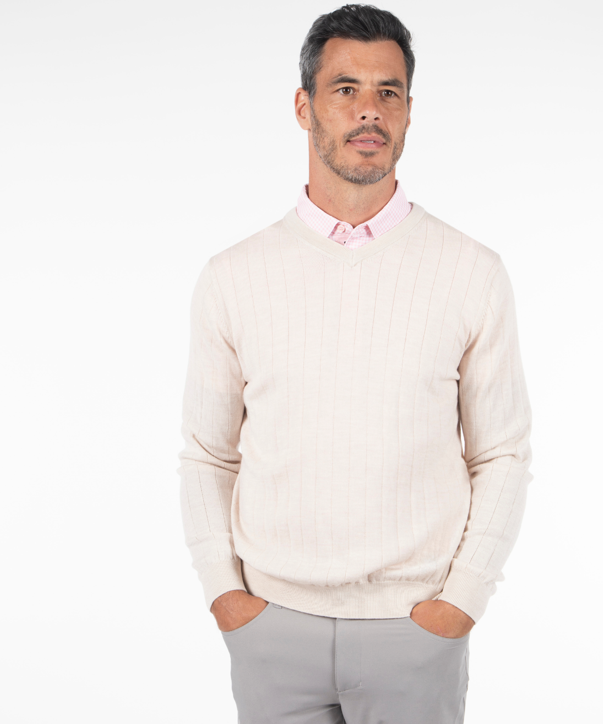 Signature Merino V-neck Pullover Sweater