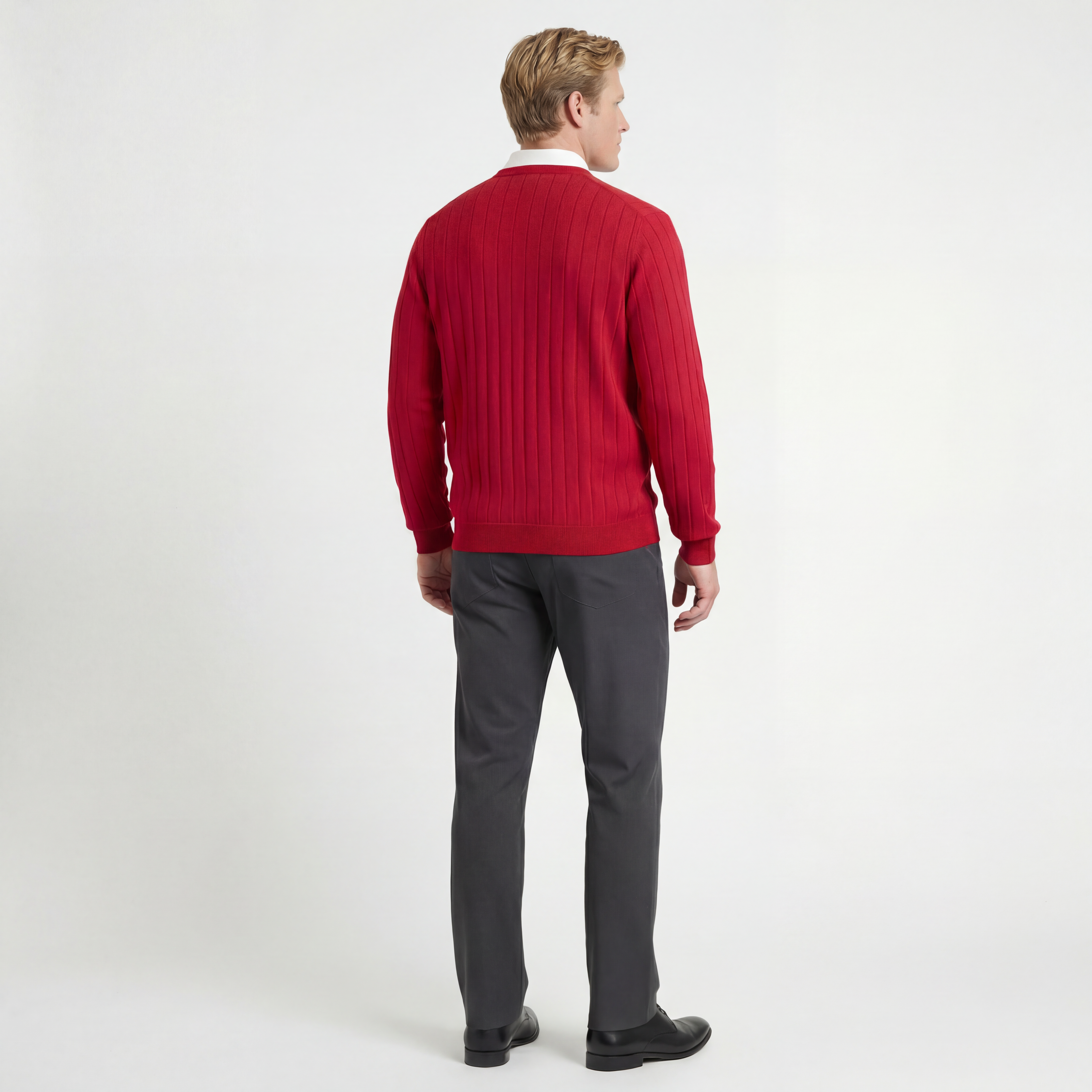 Signature Merino V-neck Pullover Sweater
