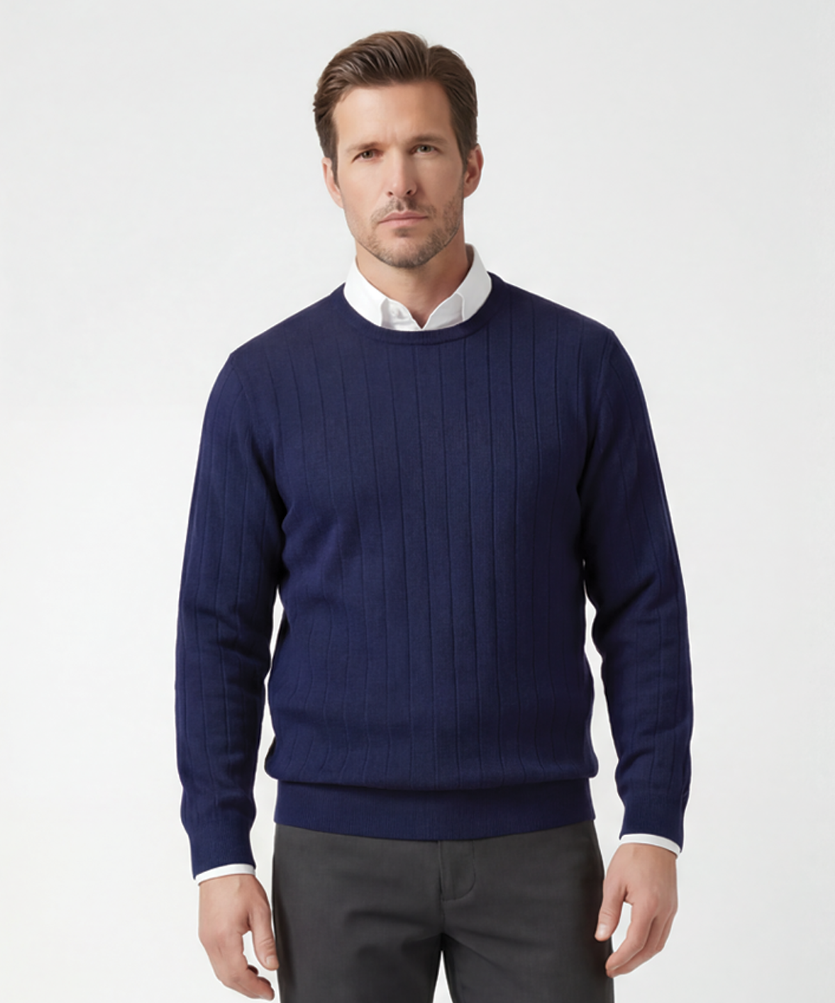 Signature Merino Crew Neck Pullover