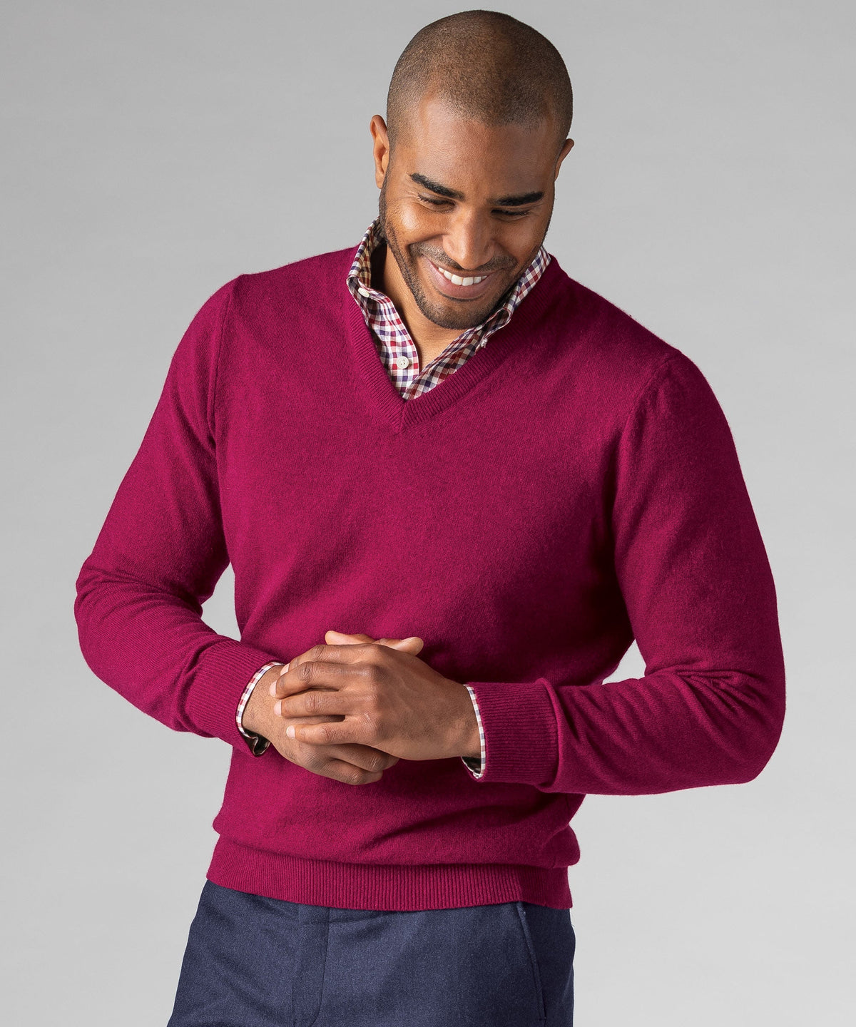 Heritage 100% Italian Cashmere V-Neck Sweater