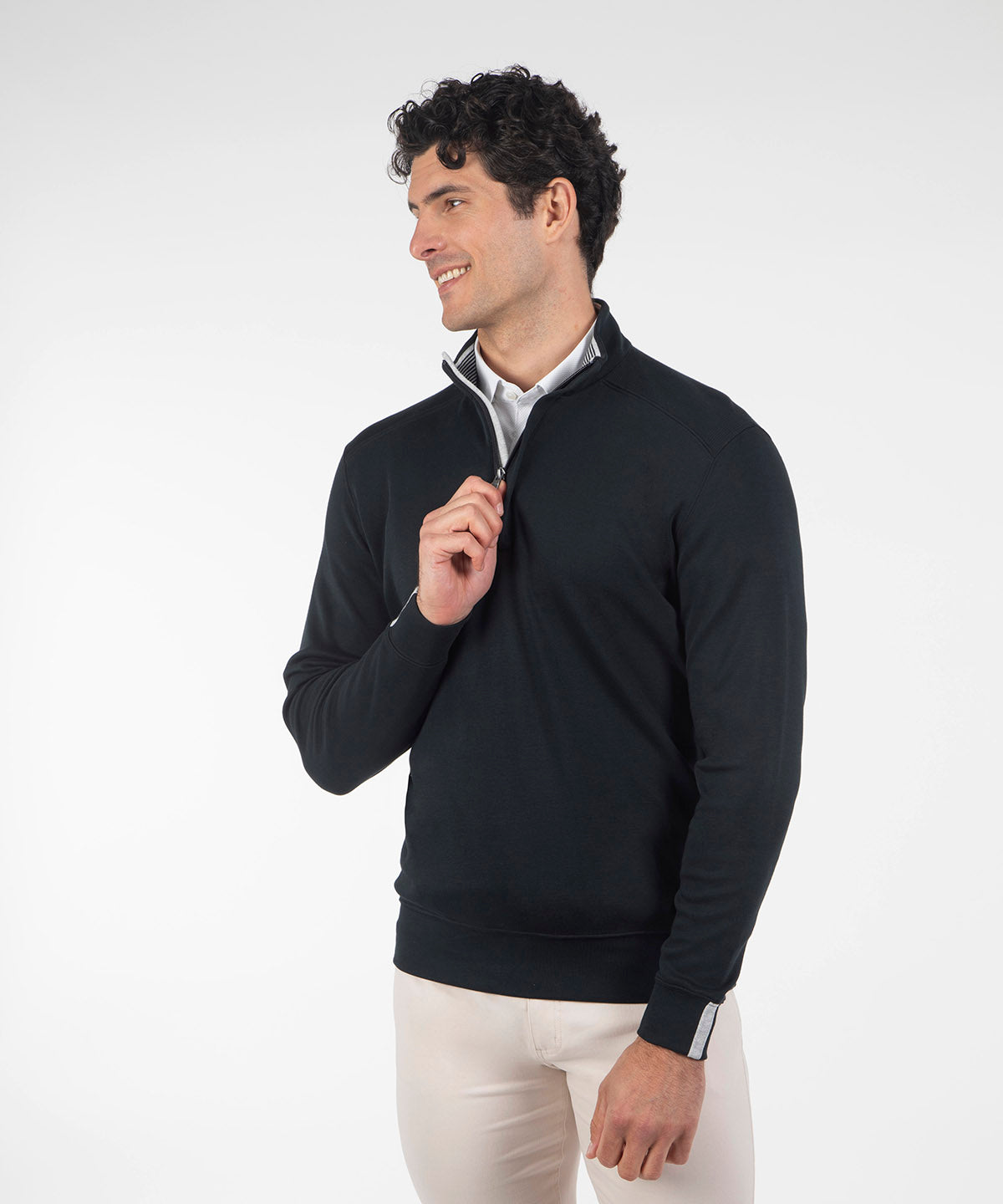 Signature Leaderboard Pima Cotton Quarter-Zip Pullover