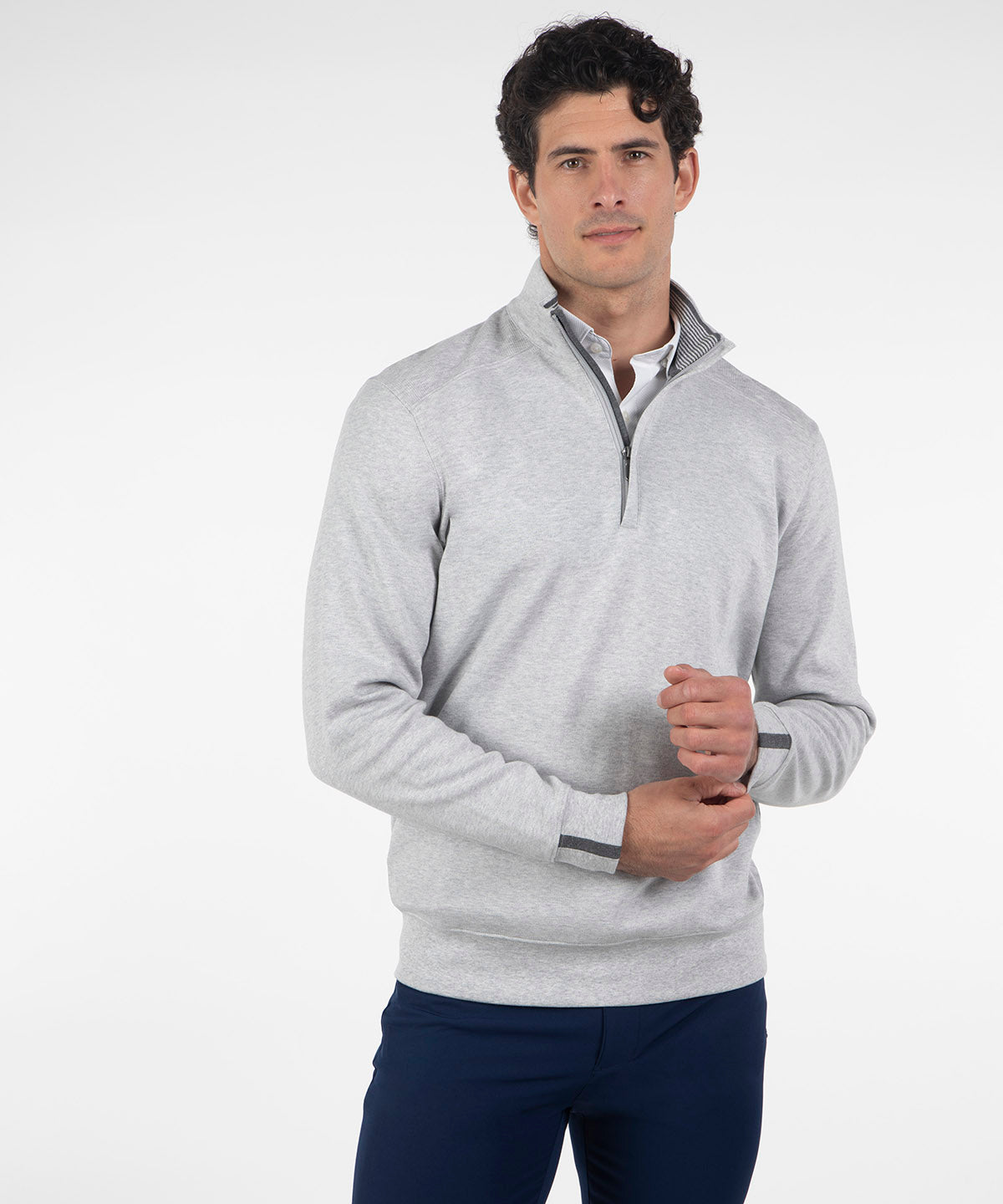 Signature Leaderboard Pima Cotton Quarter-Zip Pullover
