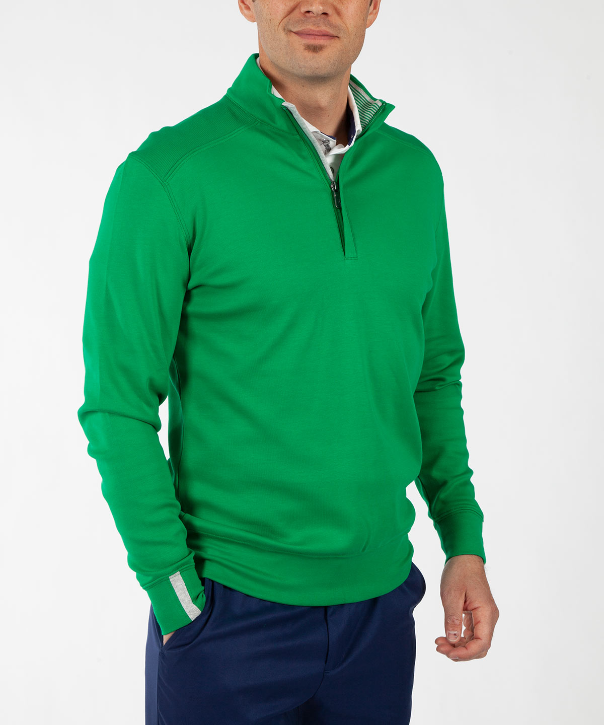 Signature Leaderboard Pima Cotton Quarter-Zip Pullover