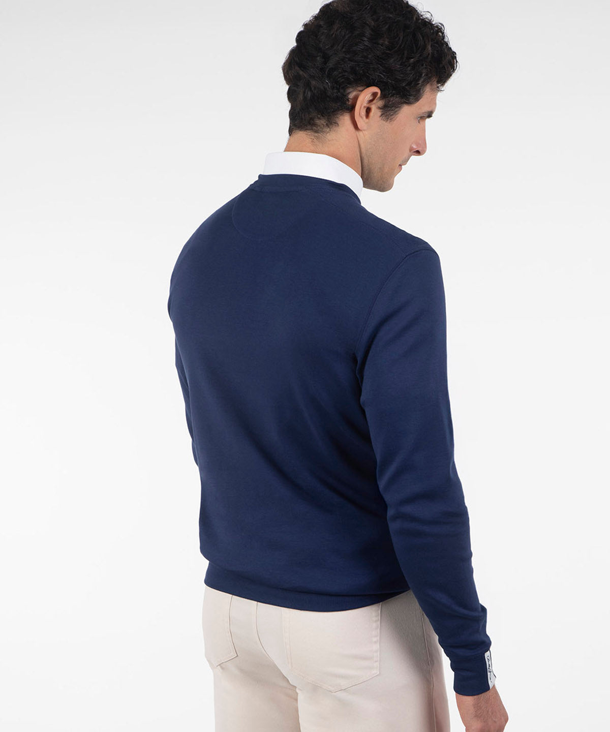 Signature Leaderboard Pima Cotton V-Neck Pullover