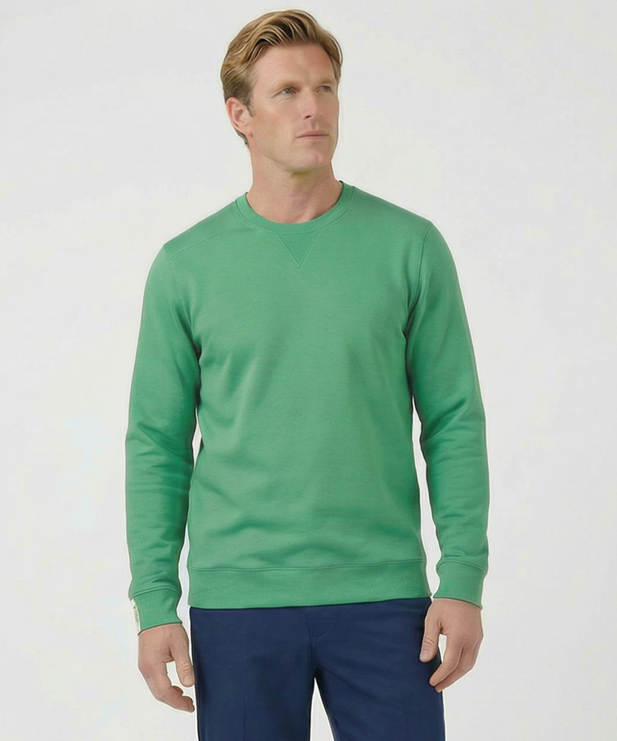 Signature Leaderboard Pima Cotton Crew Neck Pullover