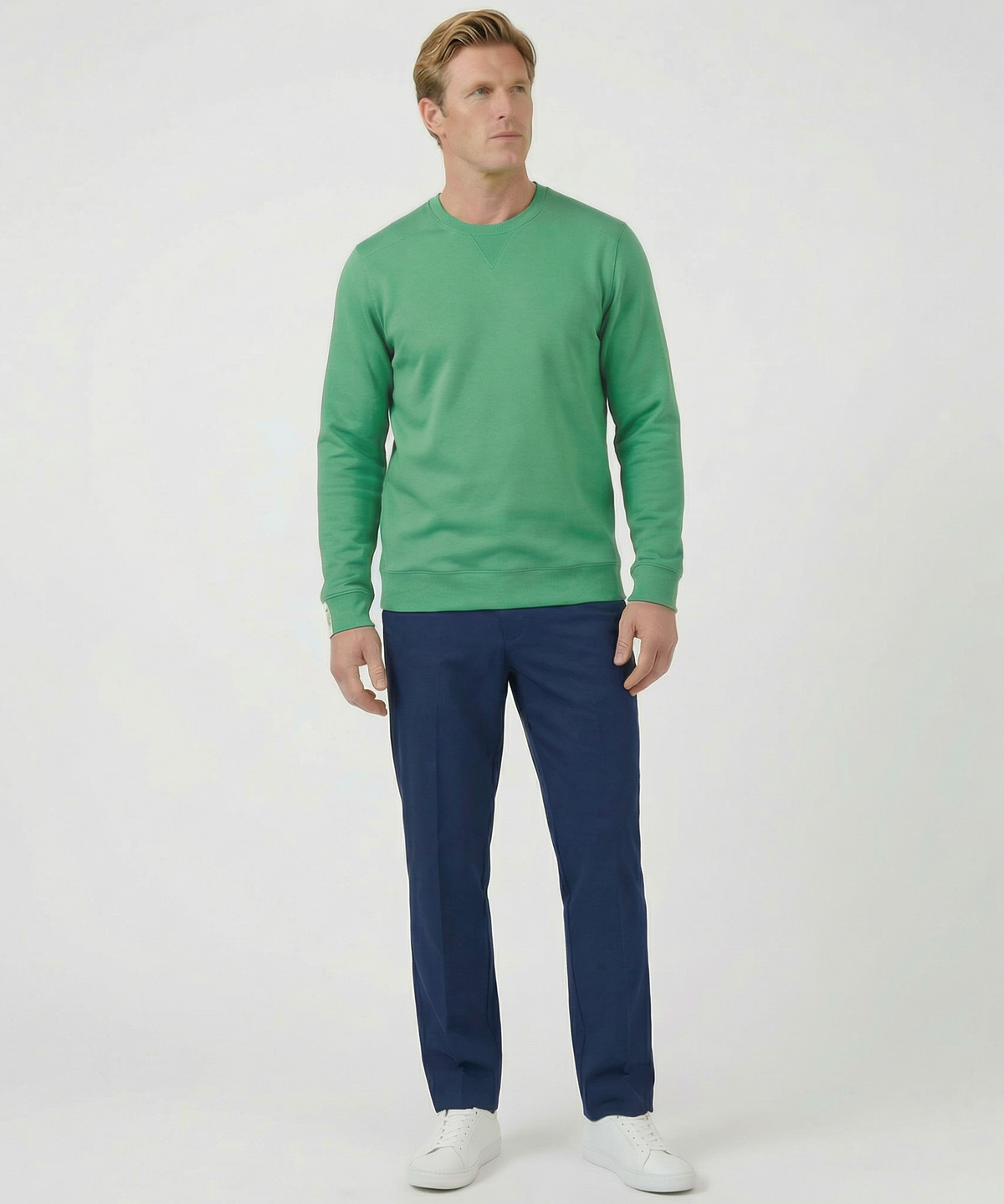 Signature Leaderboard Pima Cotton Crew Neck Pullover