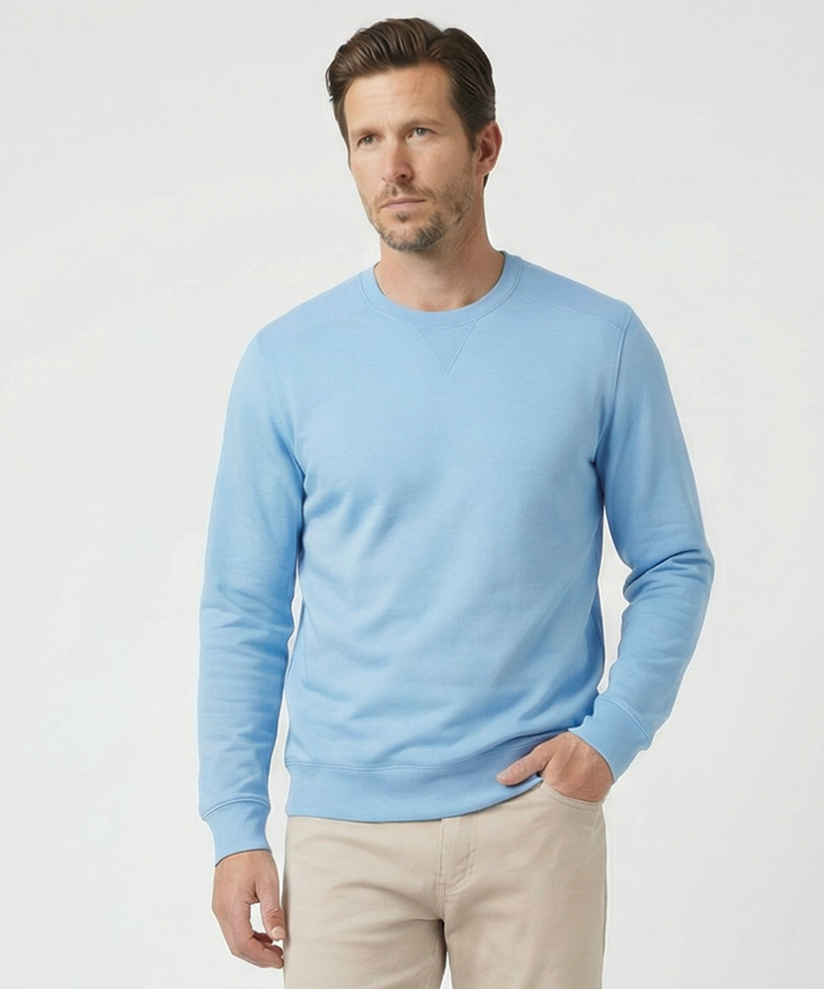 Signature Leaderboard Pima Cotton Crew Neck Pullover