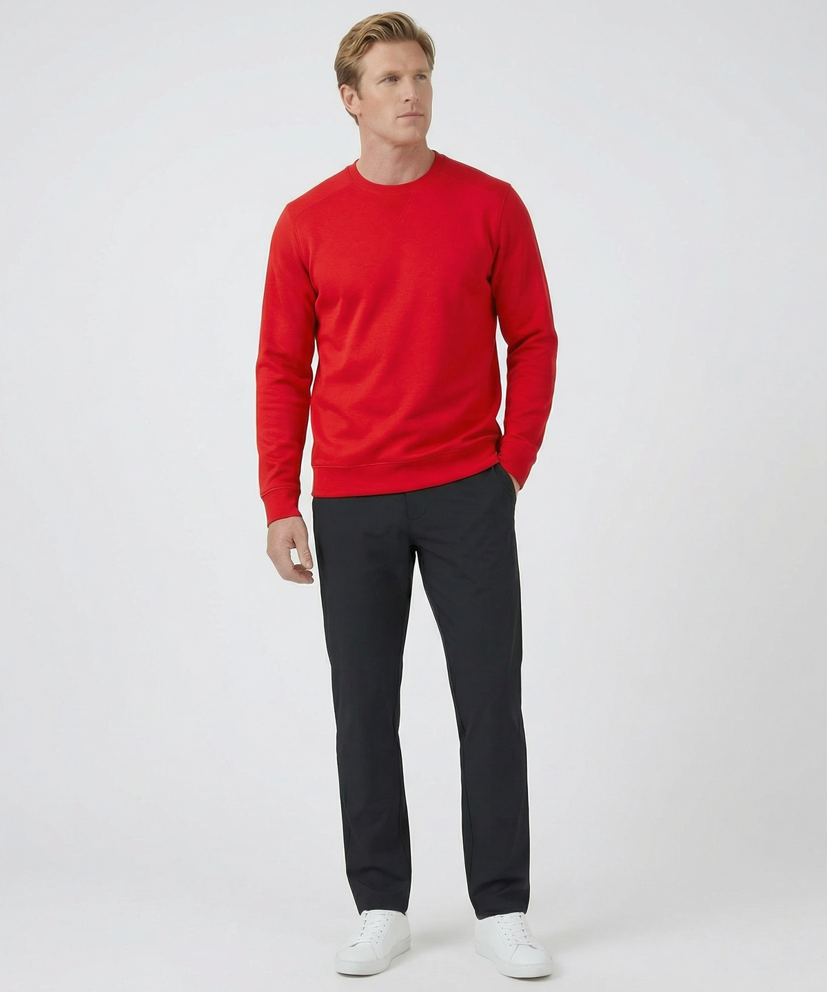 Signature Leaderboard Pima Cotton Crew Neck Pullover