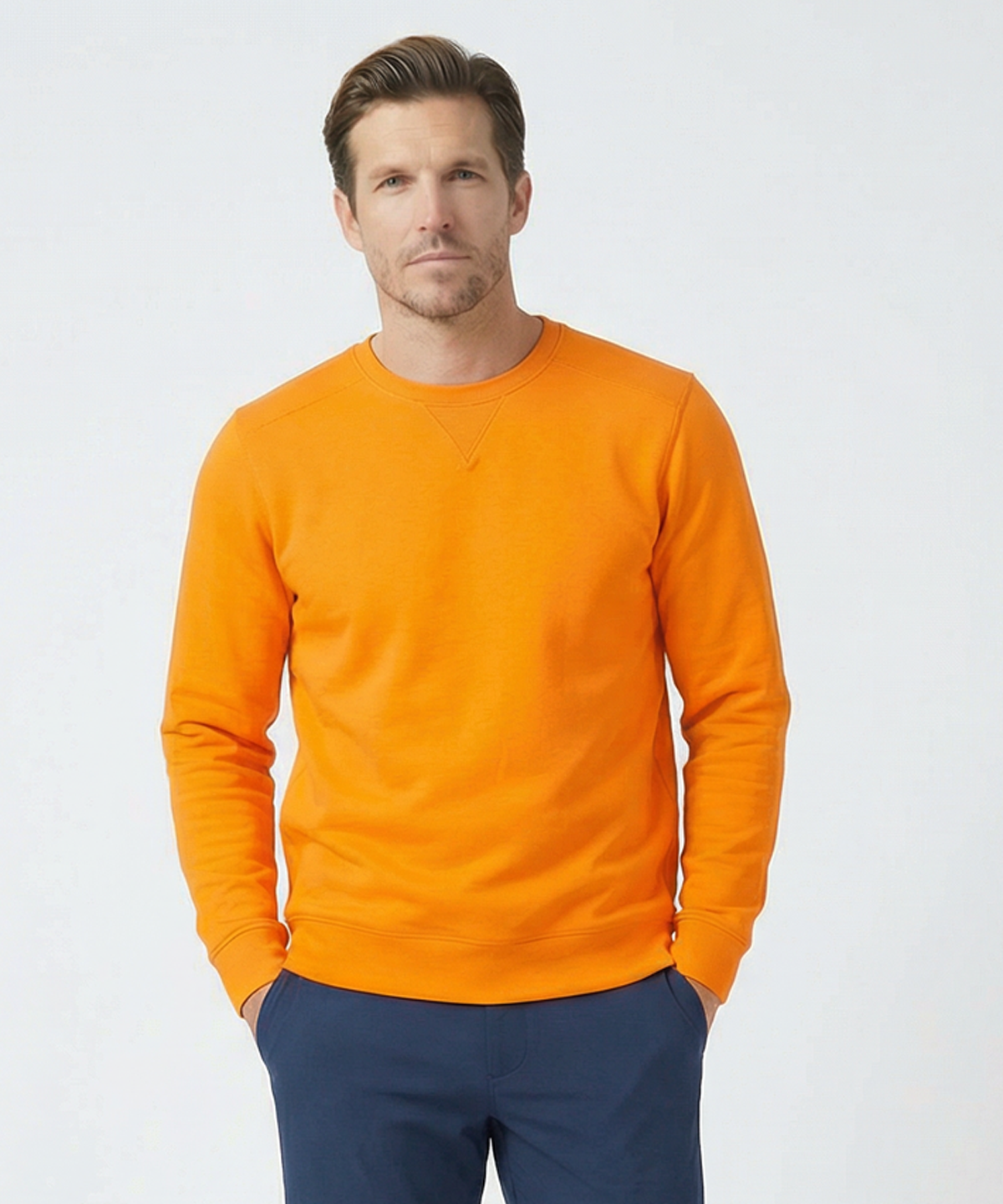 Signature Leaderboard Pima Cotton Crew Neck Pullover