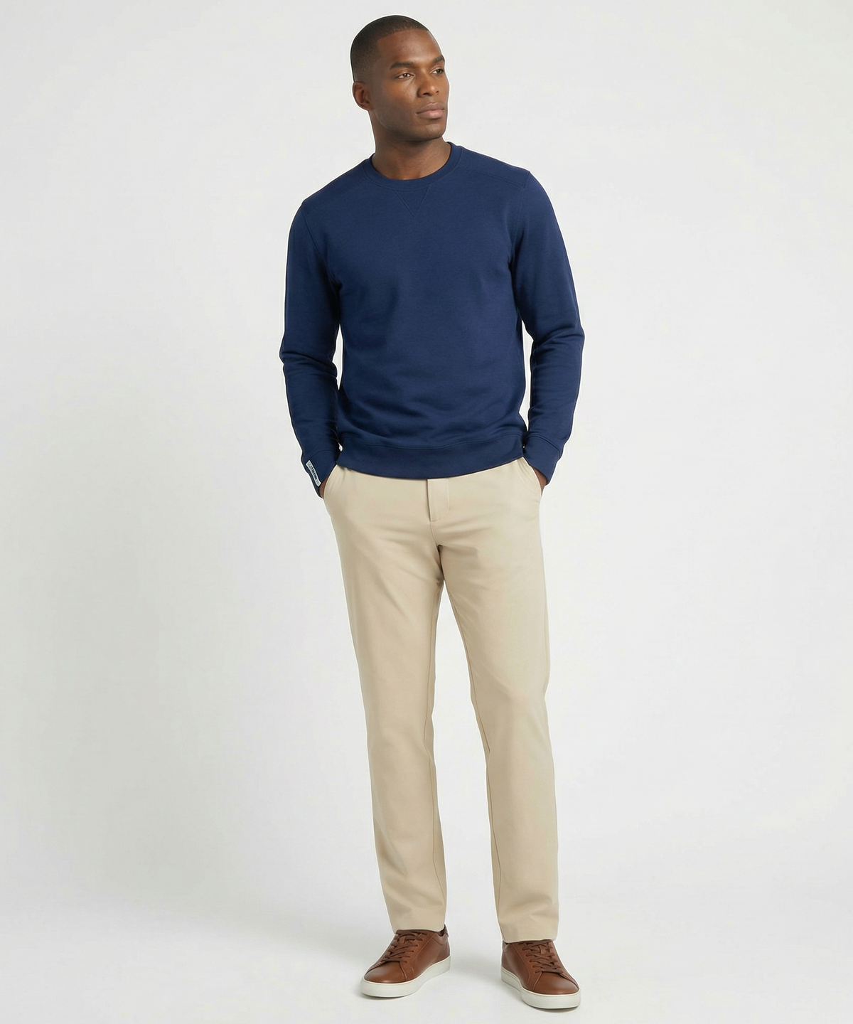 Signature Leaderboard Pima Cotton Crew Neck Pullover