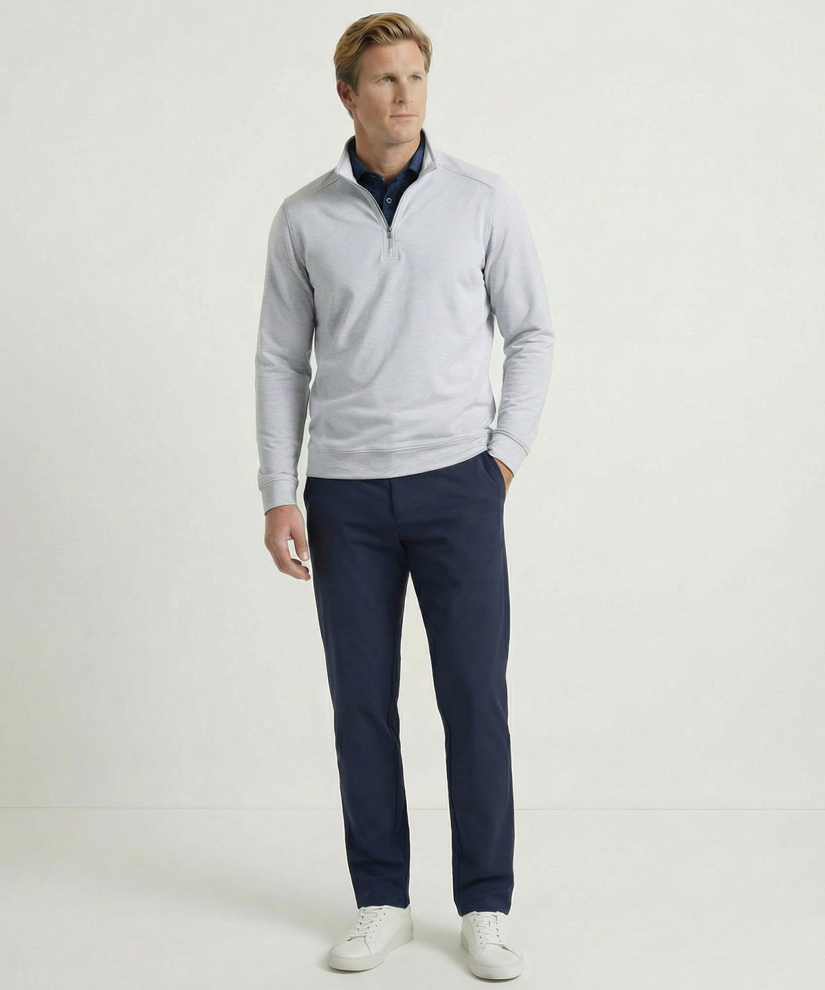 Performance Clubhouse Quarter-Zip Long-Sleeve Pullover