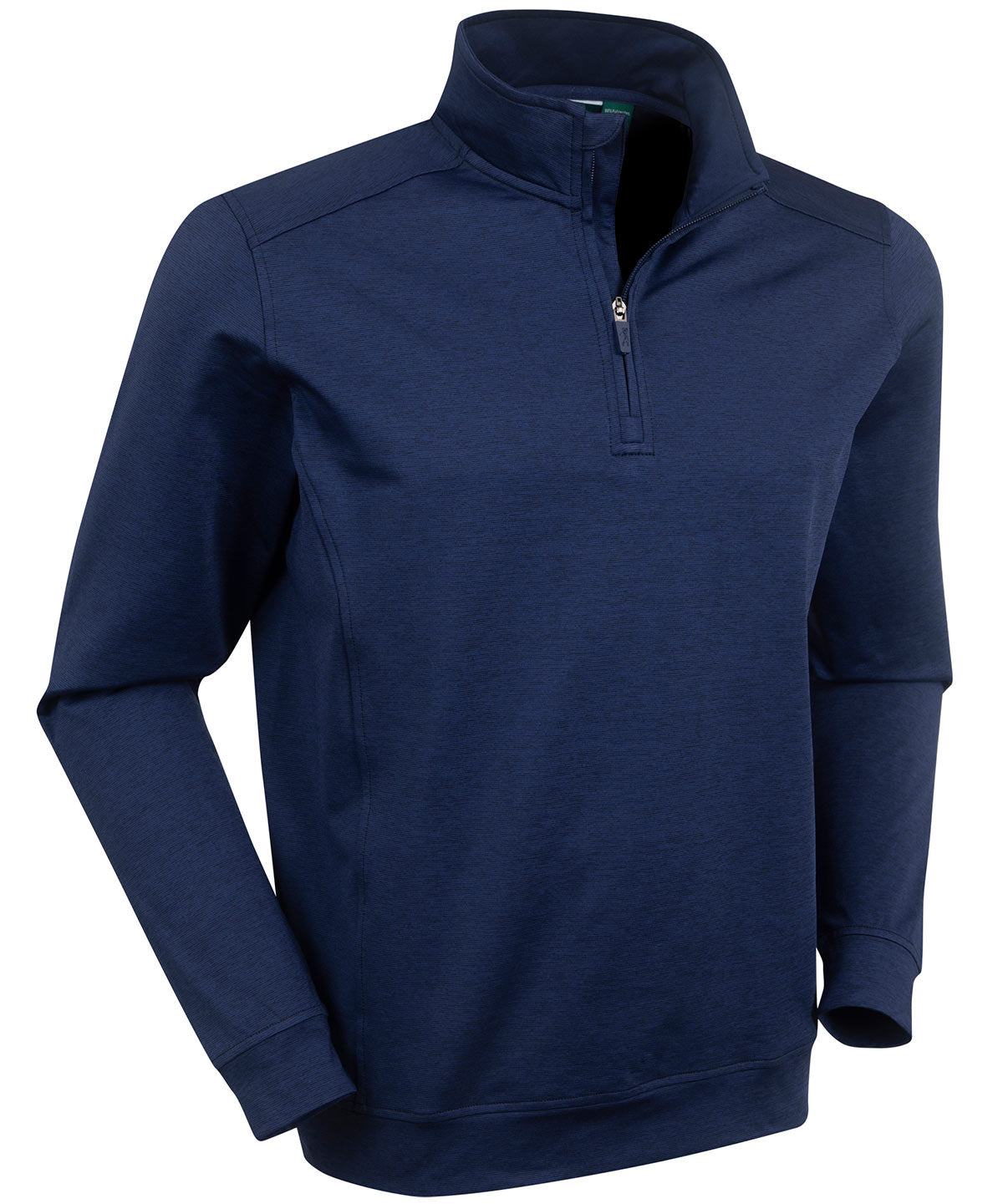 Men’s Bobby Jones performance golf quarter-zip pullover in navy with lightweight stretch fabric