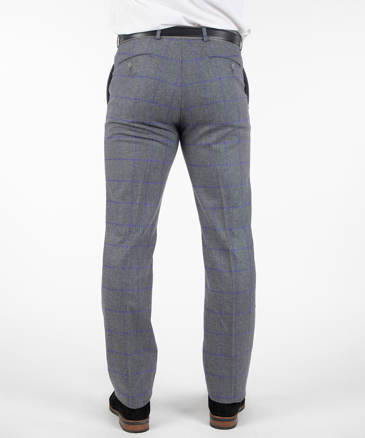 Heritage Flat Front Windowpane Pant