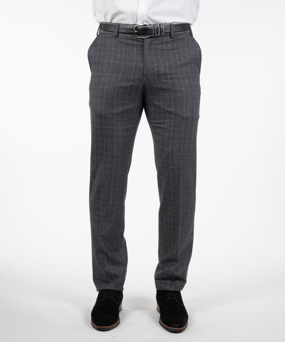 Heritage Flat Front Super 130s Check Pant