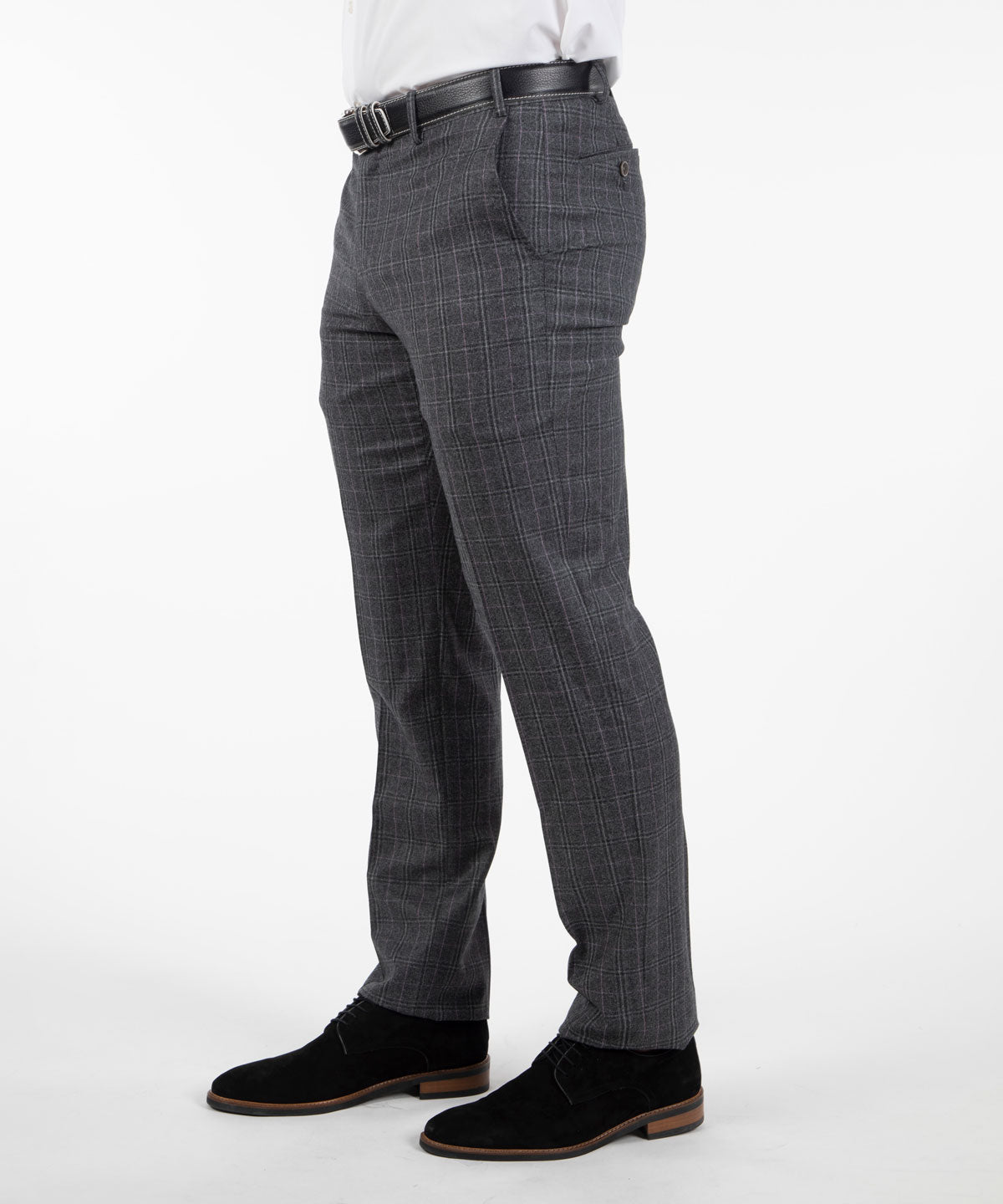 Heritage Flat Front Super 130s Check Pant