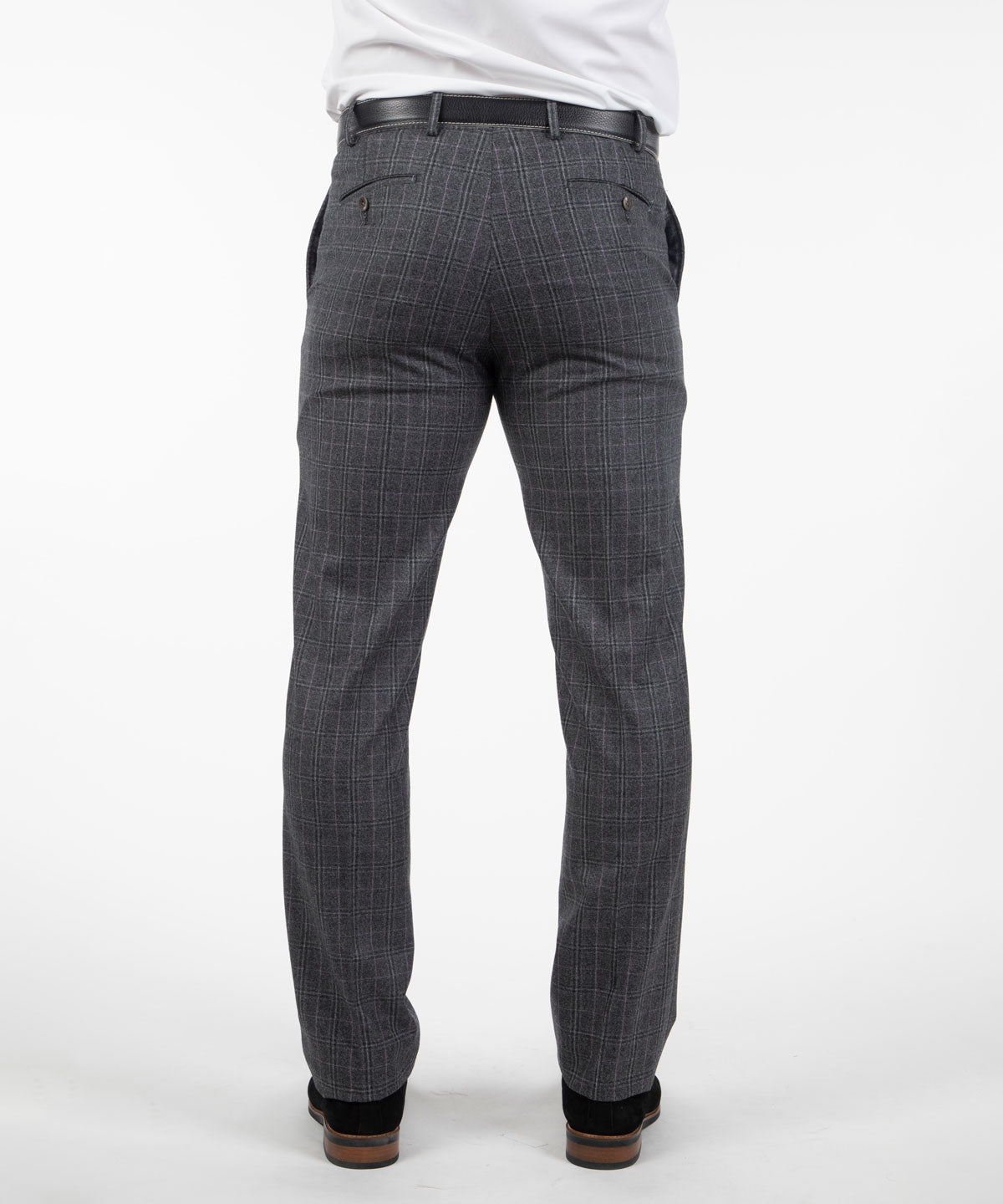 Heritage Flat Front Super 130s Check Pant