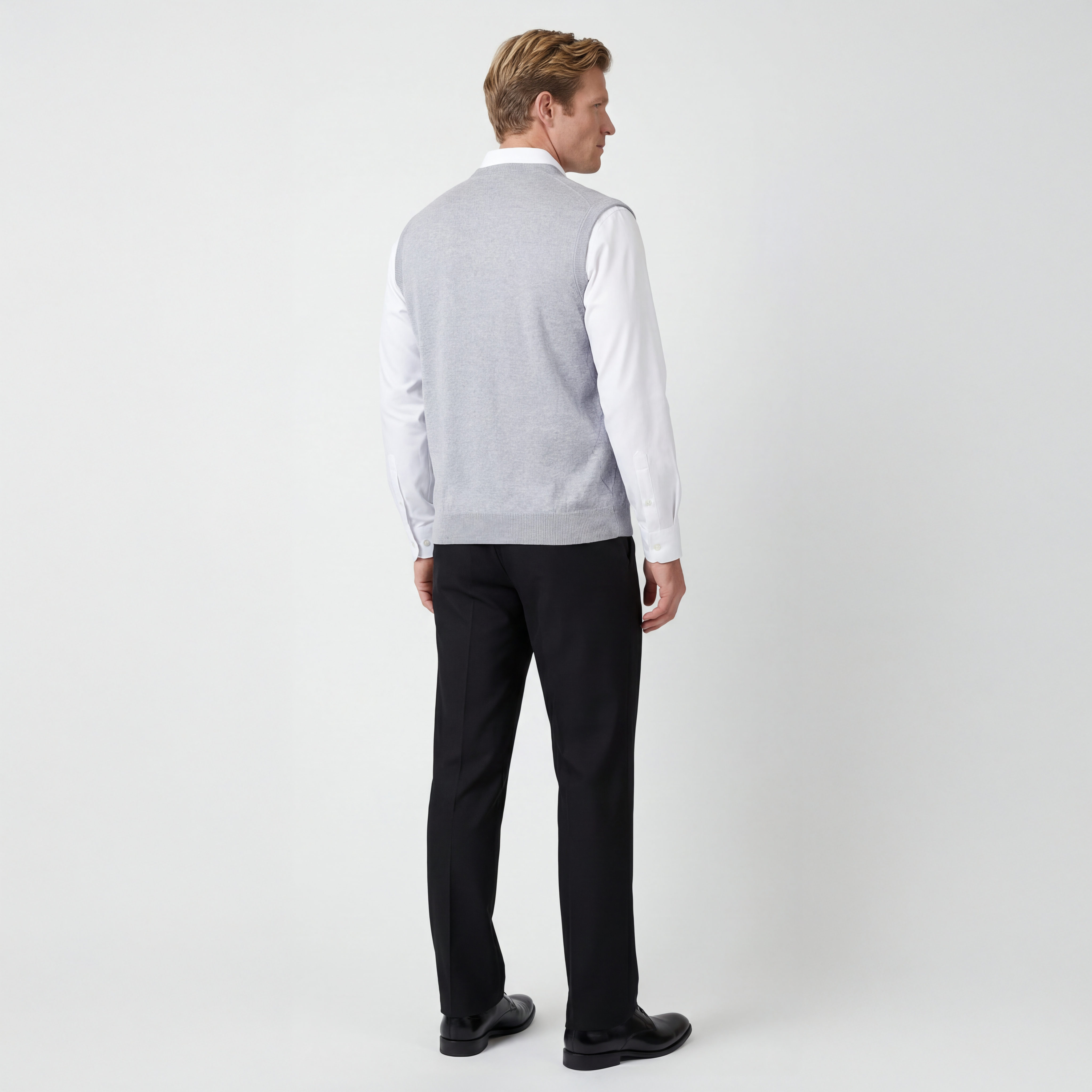 Signature Merino Argyle V-Neck Vest