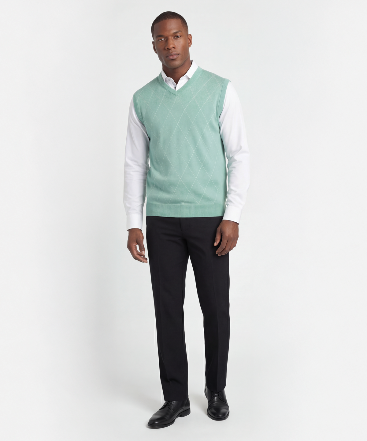 Signature Merino Argyle V-Neck Vest