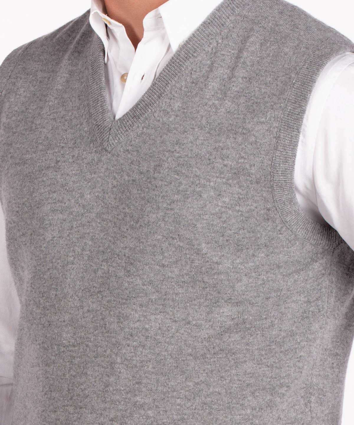 Heritage Italian 100% Cashmere V-Neck Vest