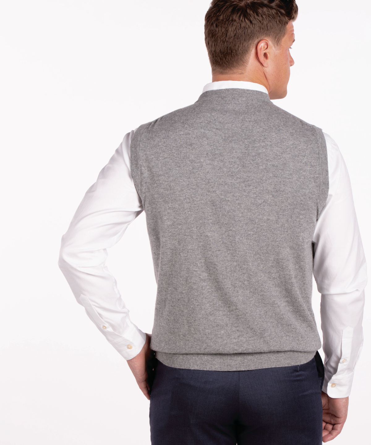 Heritage Italian 100% Cashmere V-Neck Vest