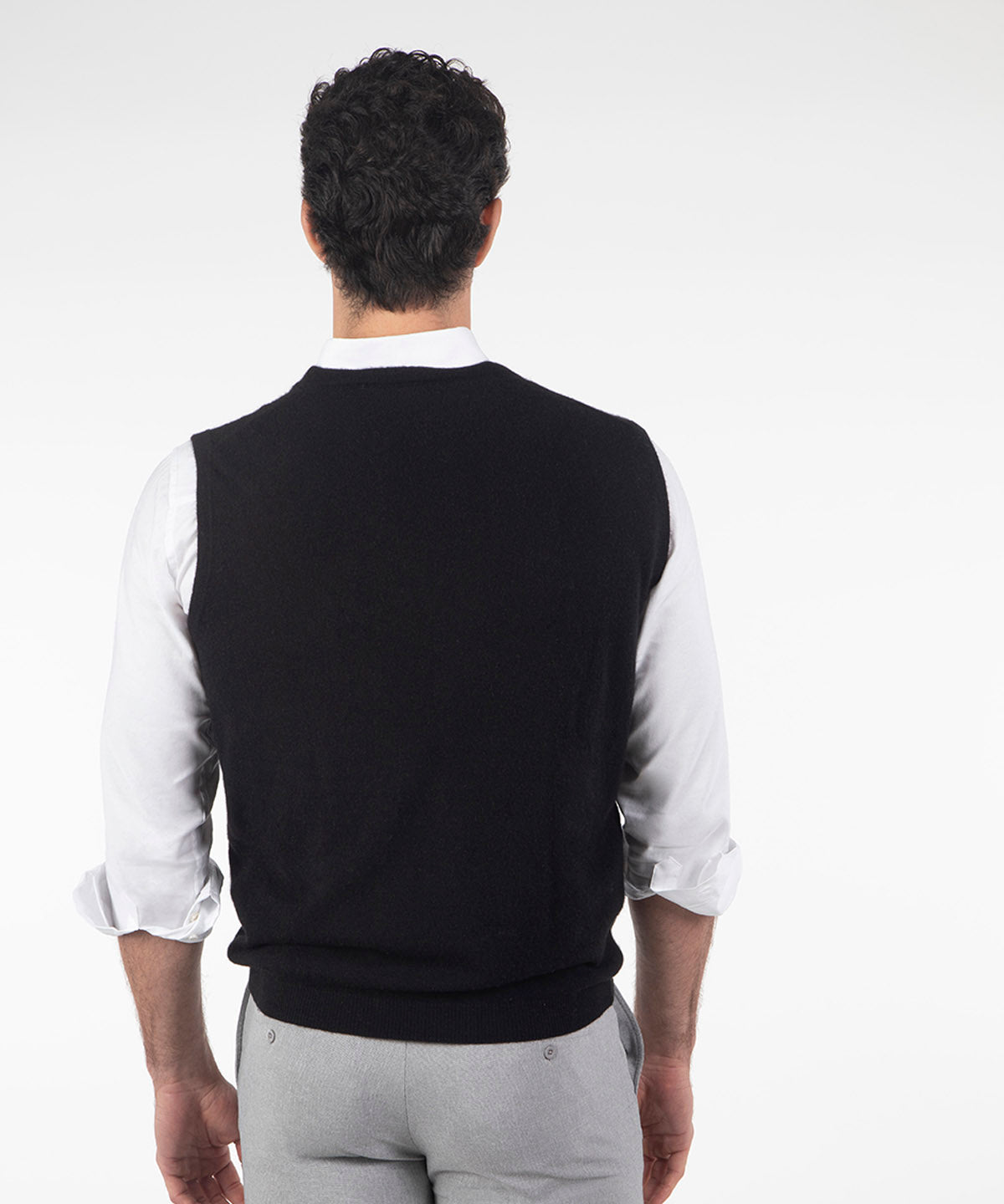 Heritage 100% Italian Cashmere Sweater Button Vest
