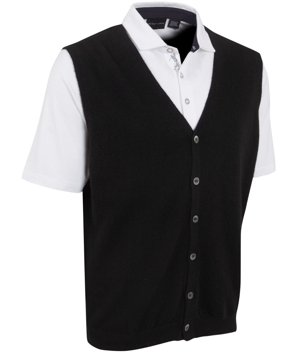 Heritage 100% Italian Cashmere Sweater Button Vest