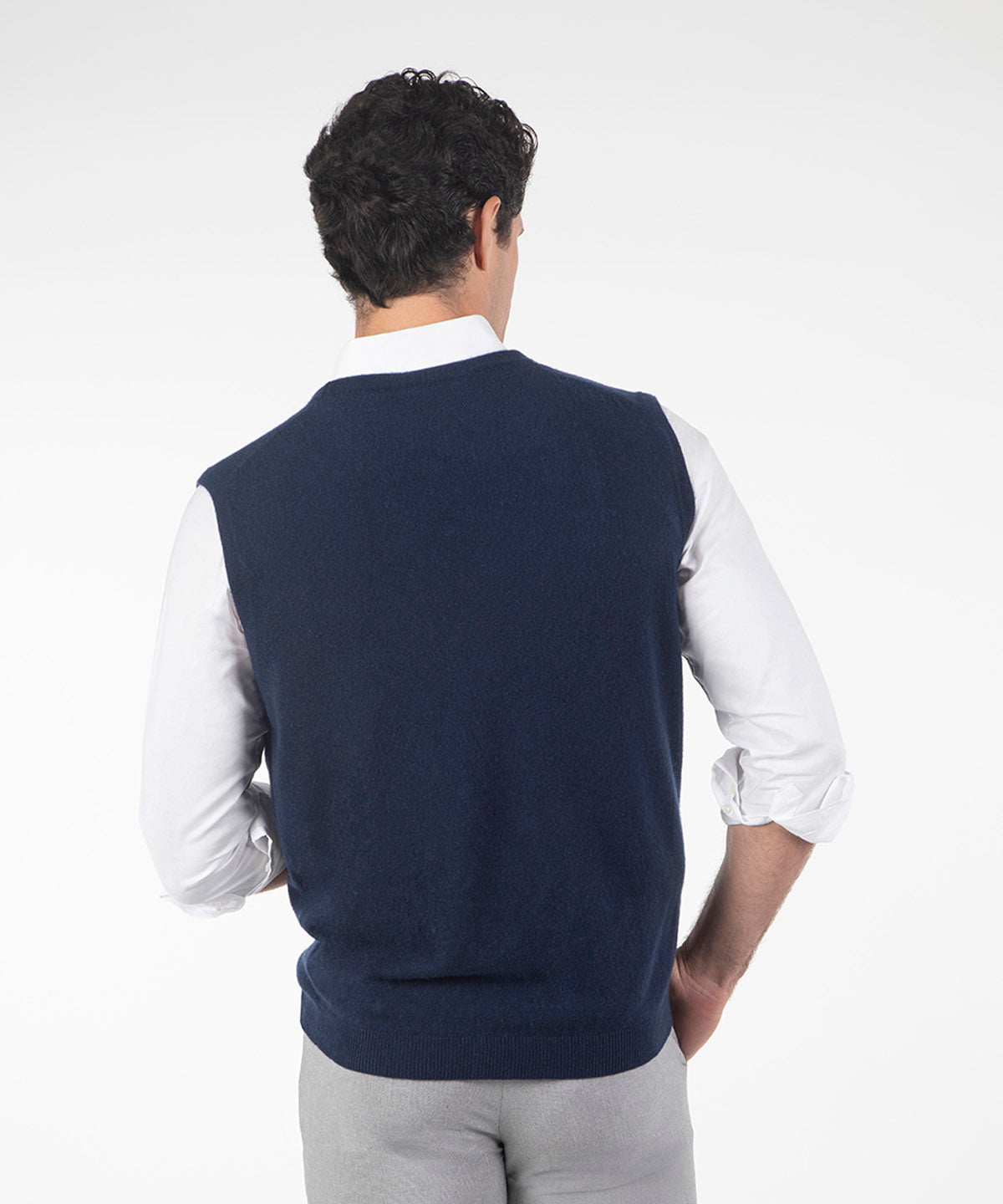 Heritage 100% Italian Cashmere Sweater Button Vest