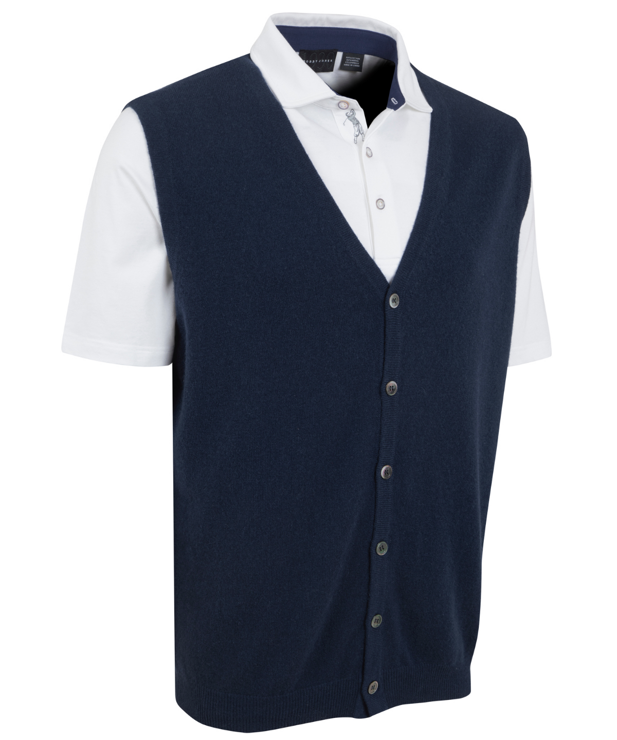 Heritage 100% Italian Cashmere Sweater Button Vest