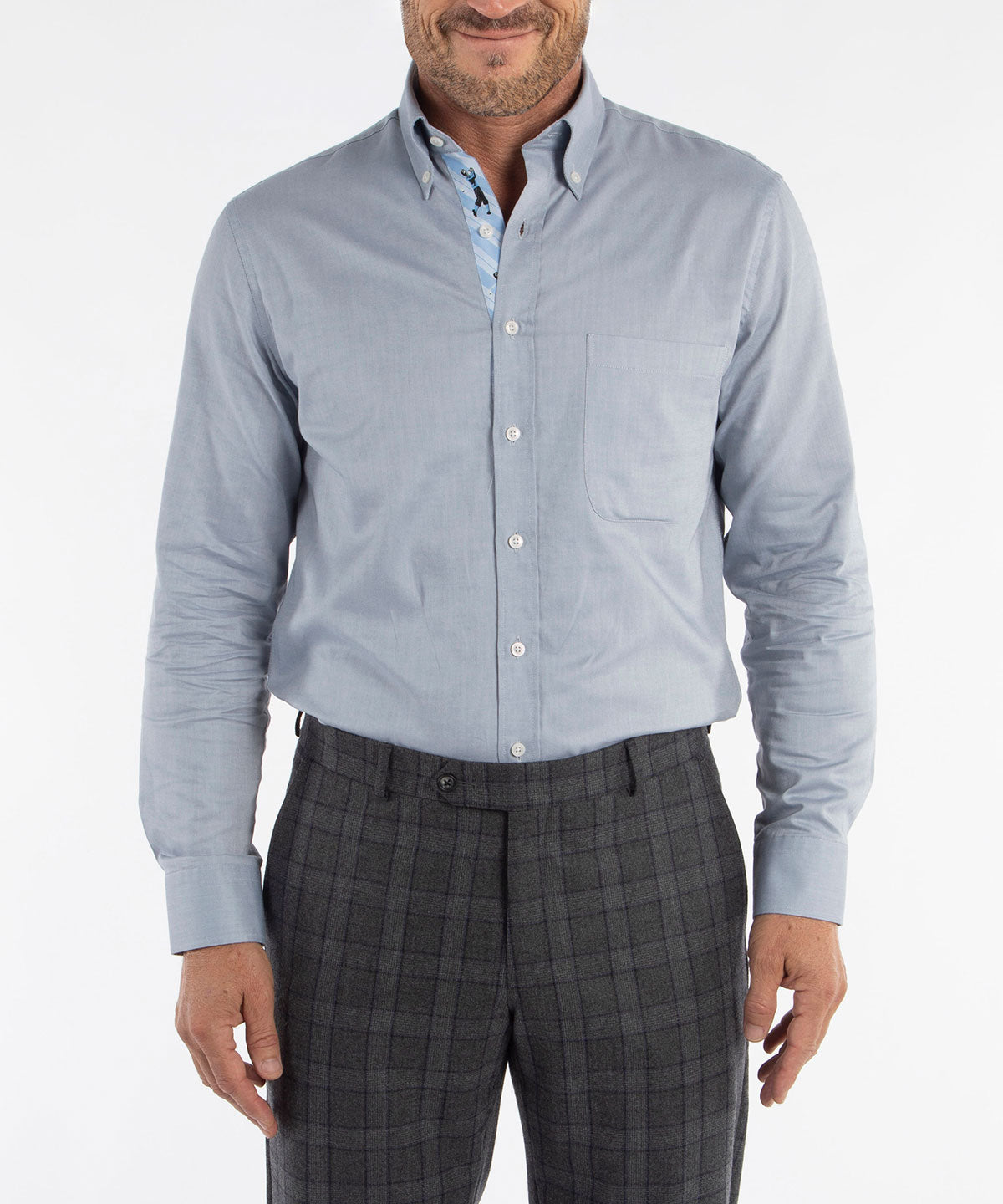 Signature 100% Cotton Oxford Solid Button-Down Shirt