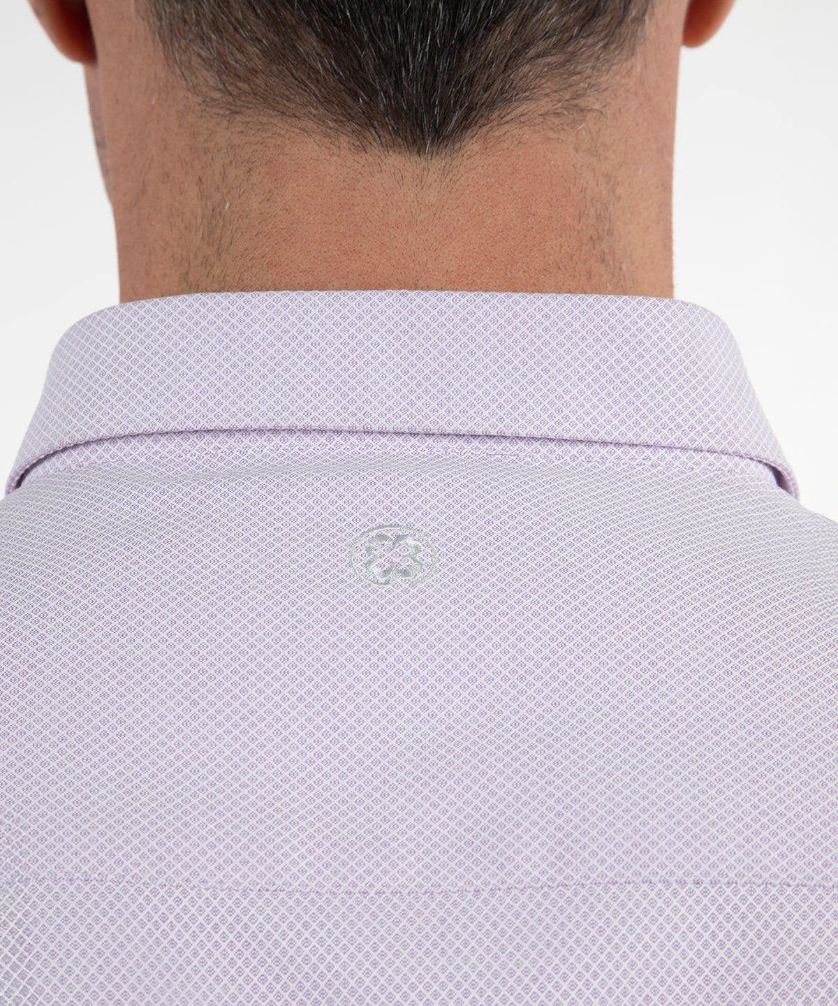 Signature Palmetto Micro Geo Print Wrinkle Resistant Short Sleeve Sport Shirt