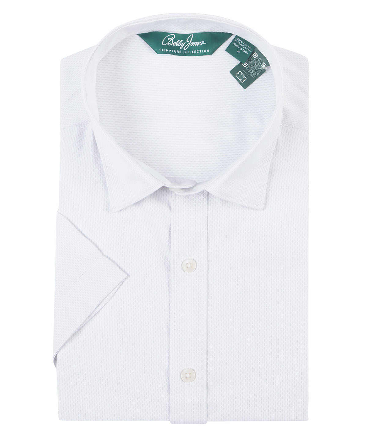 Signature Palmetto Micro Geo Print Wrinkle Resistant Short Sleeve Sport Shirt