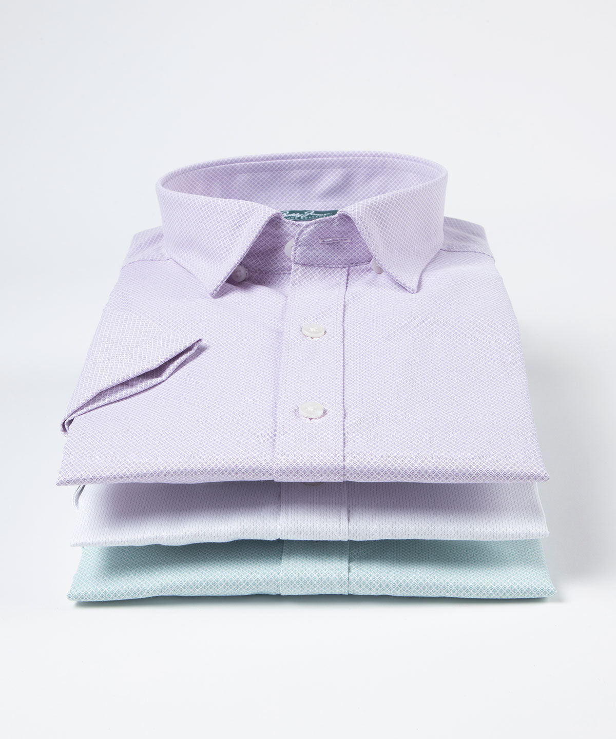 Signature Palmetto Micro Geo Print Wrinkle Resistant Short Sleeve Sport Shirt