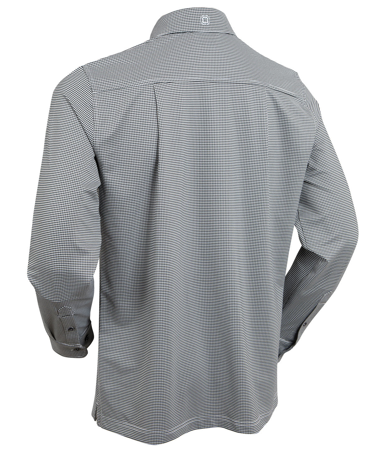 Performance Long-Sleeve Jacquard Check Sport Shirt