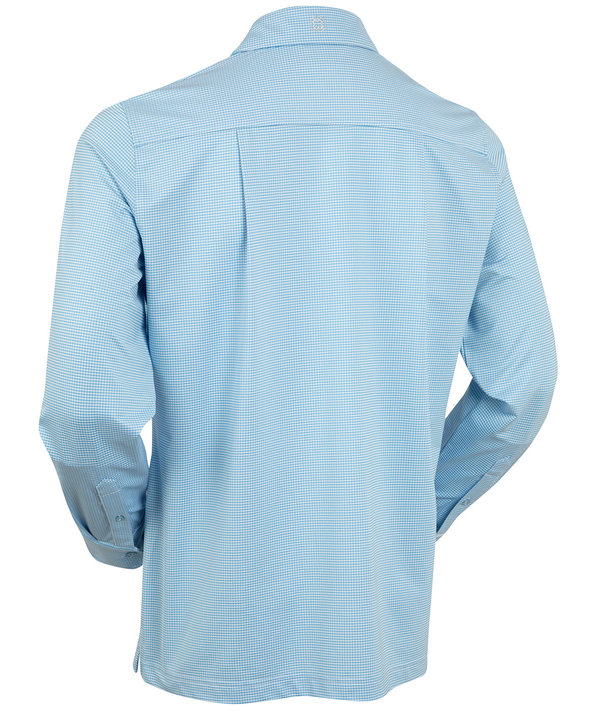 Performance Long-Sleeve Jacquard Check Sport Shirt