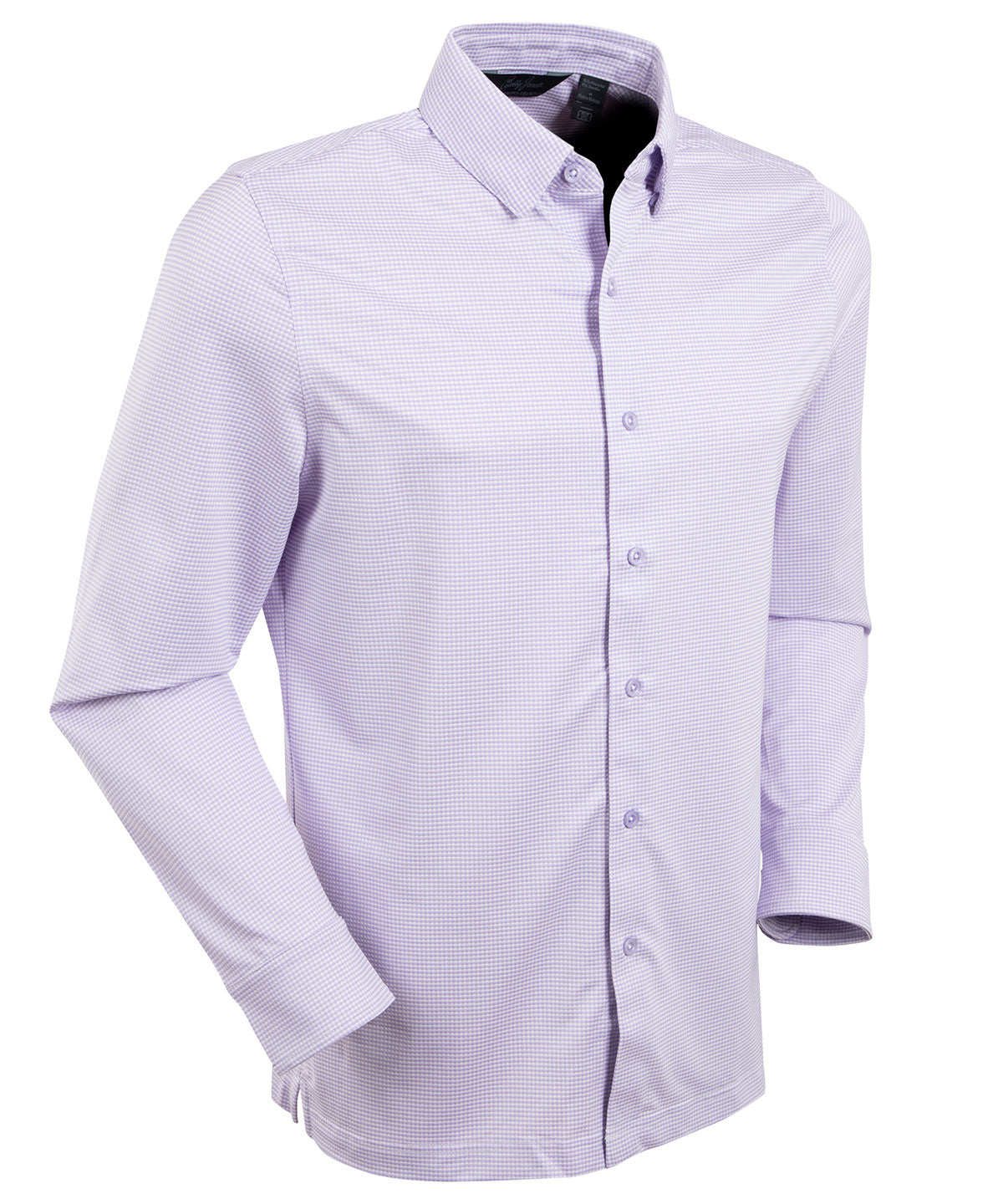 Performance Long-Sleeve Jacquard Check Sport Shirt