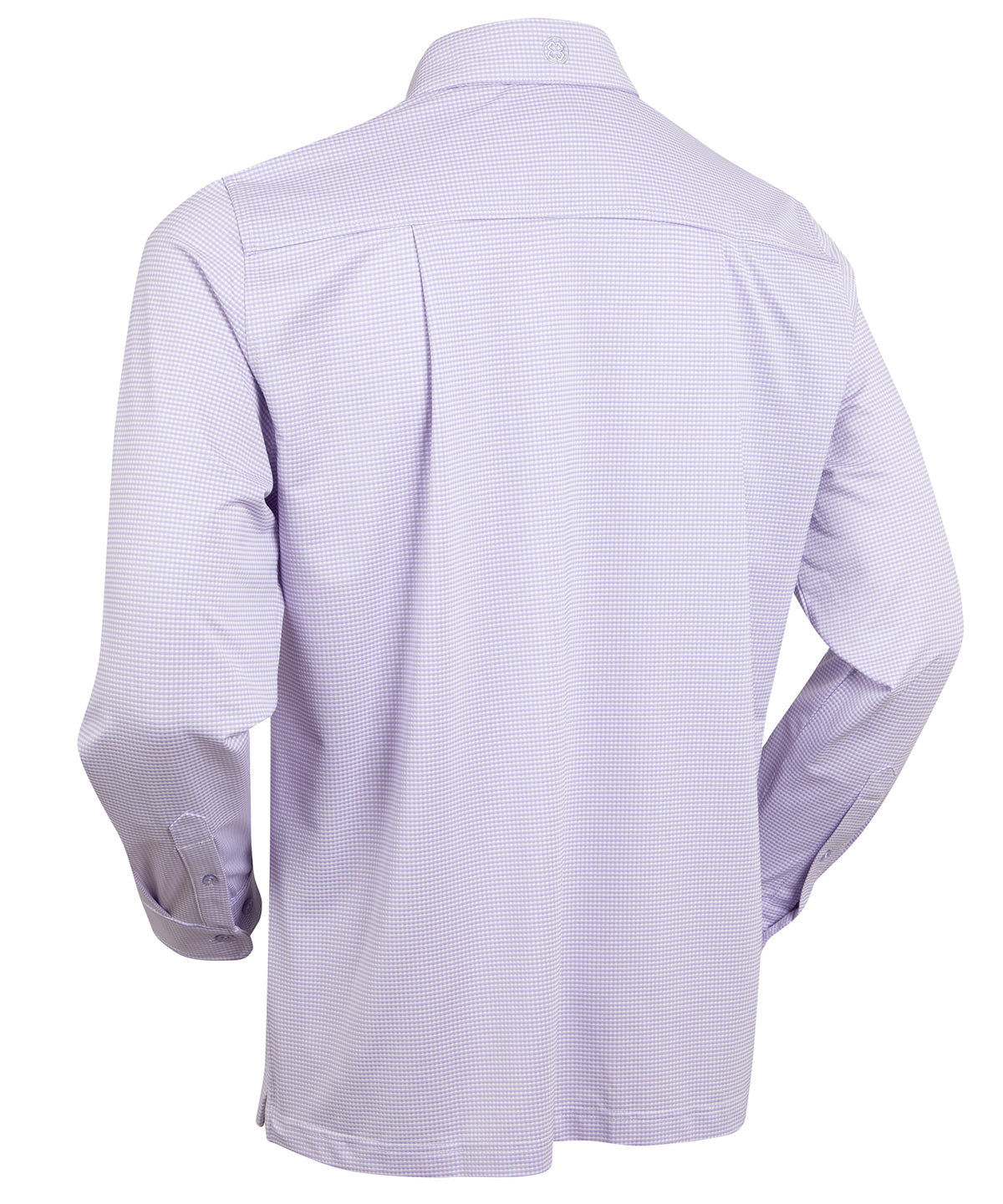 Performance Long-Sleeve Jacquard Check Sport Shirt