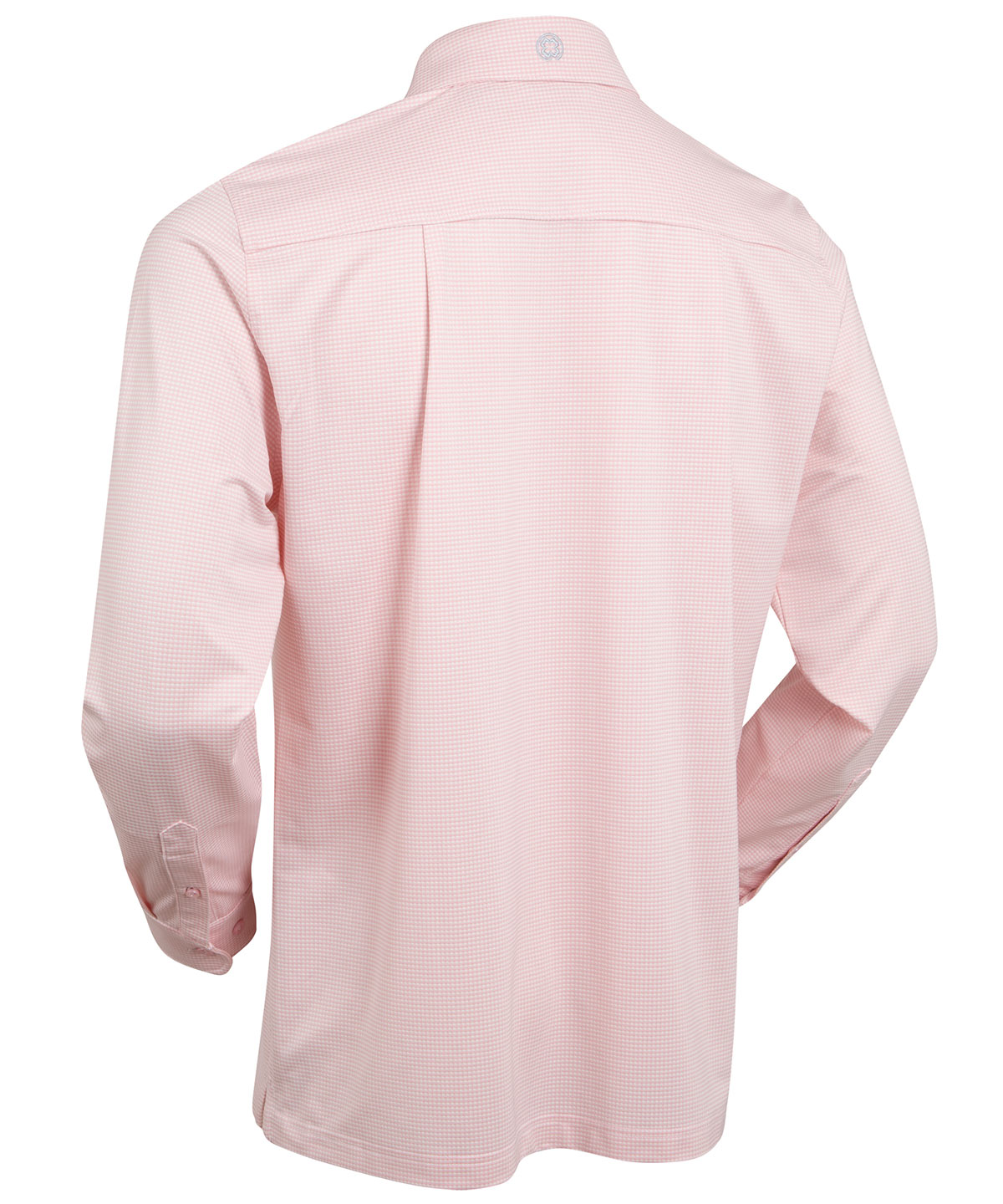 Performance Long-Sleeve Jacquard Check Sport Shirt