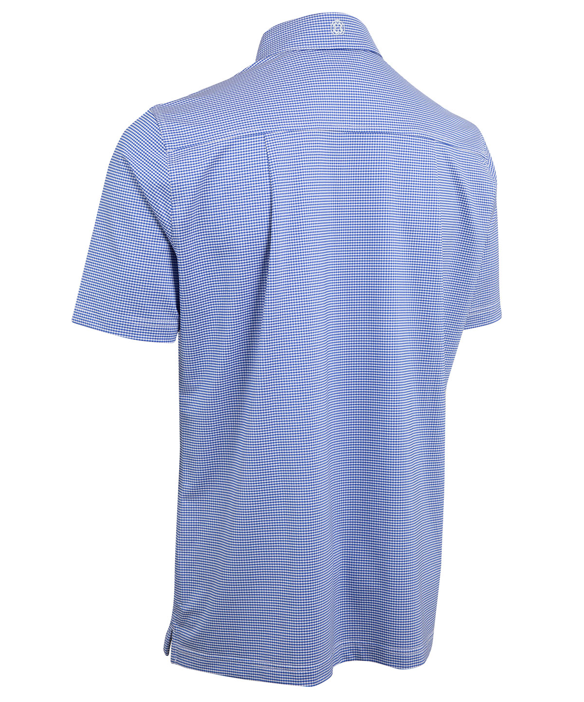 Performance Short-Sleeve Jacquard Check Sport Shirt