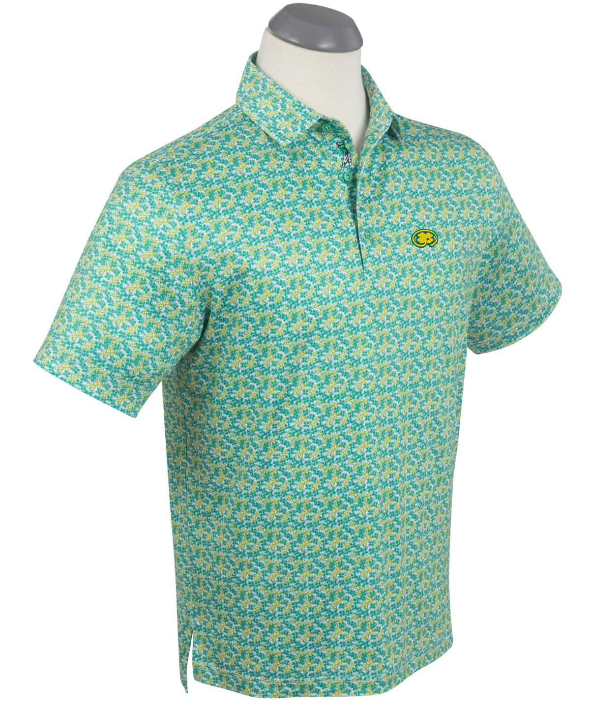 Augusta Lucky Print Short-Sleeve Polo