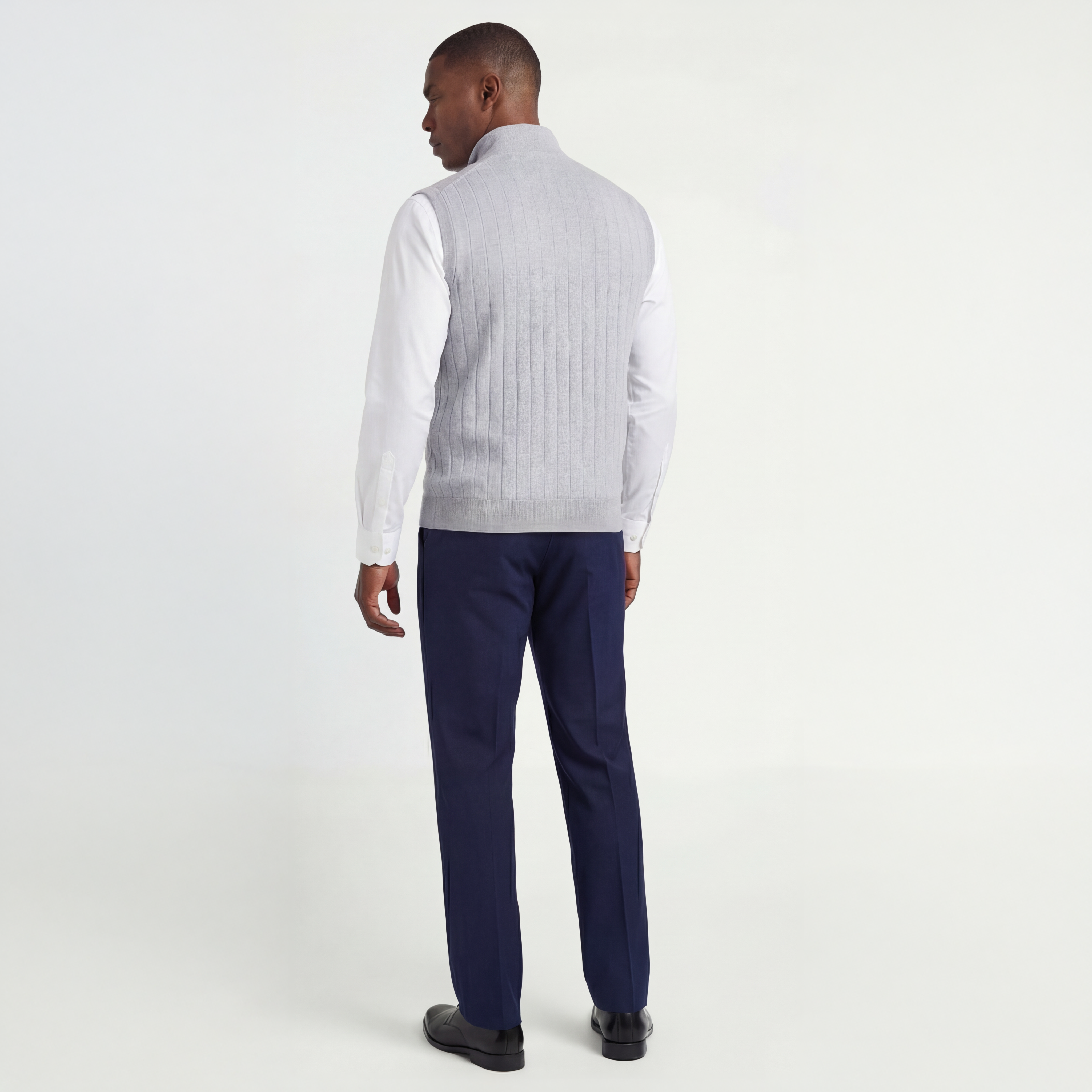 Signature Merino Lined Quarter-Zip Mock Neck Wind Vest