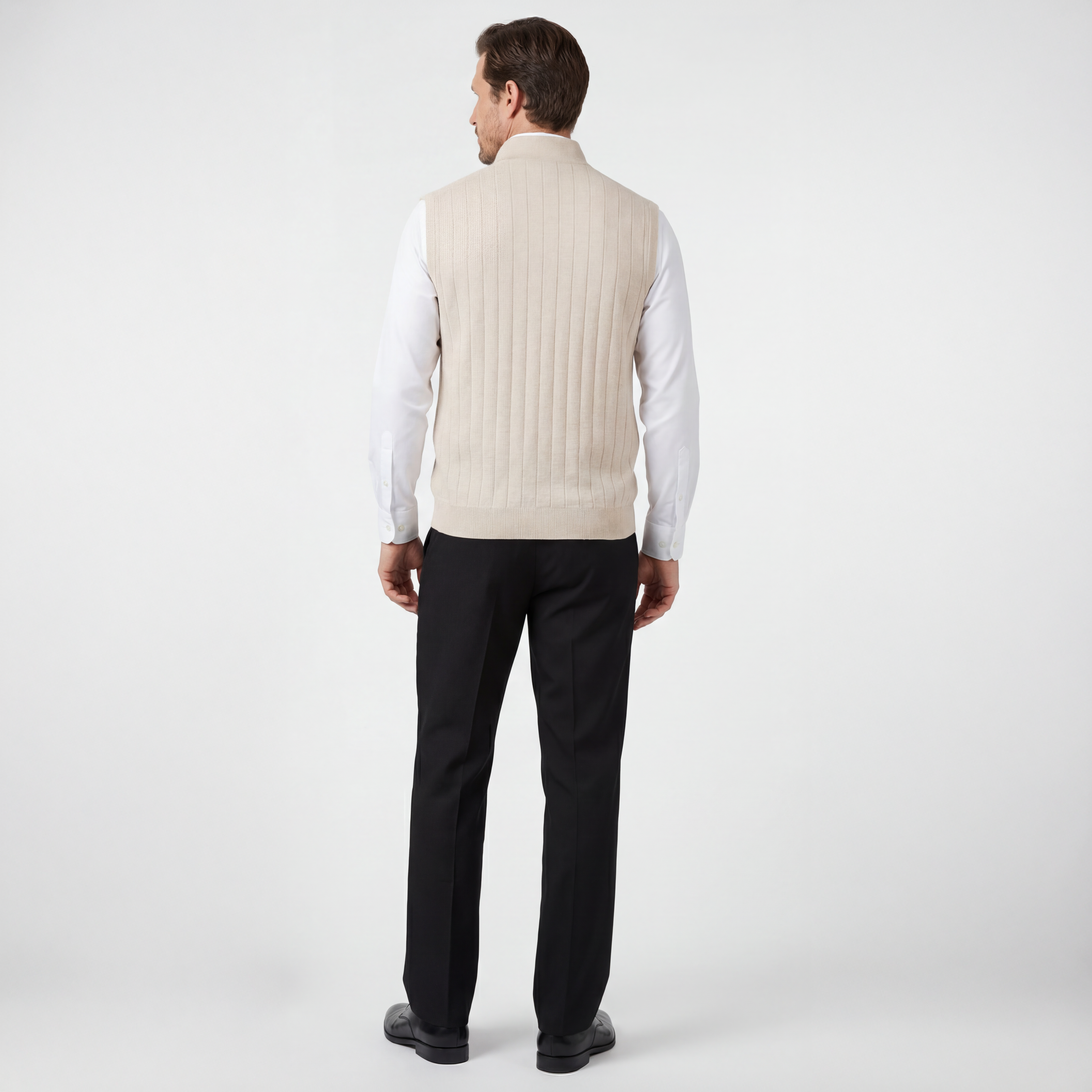 Signature Merino Lined Quarter-Zip Mock Neck Wind Vest