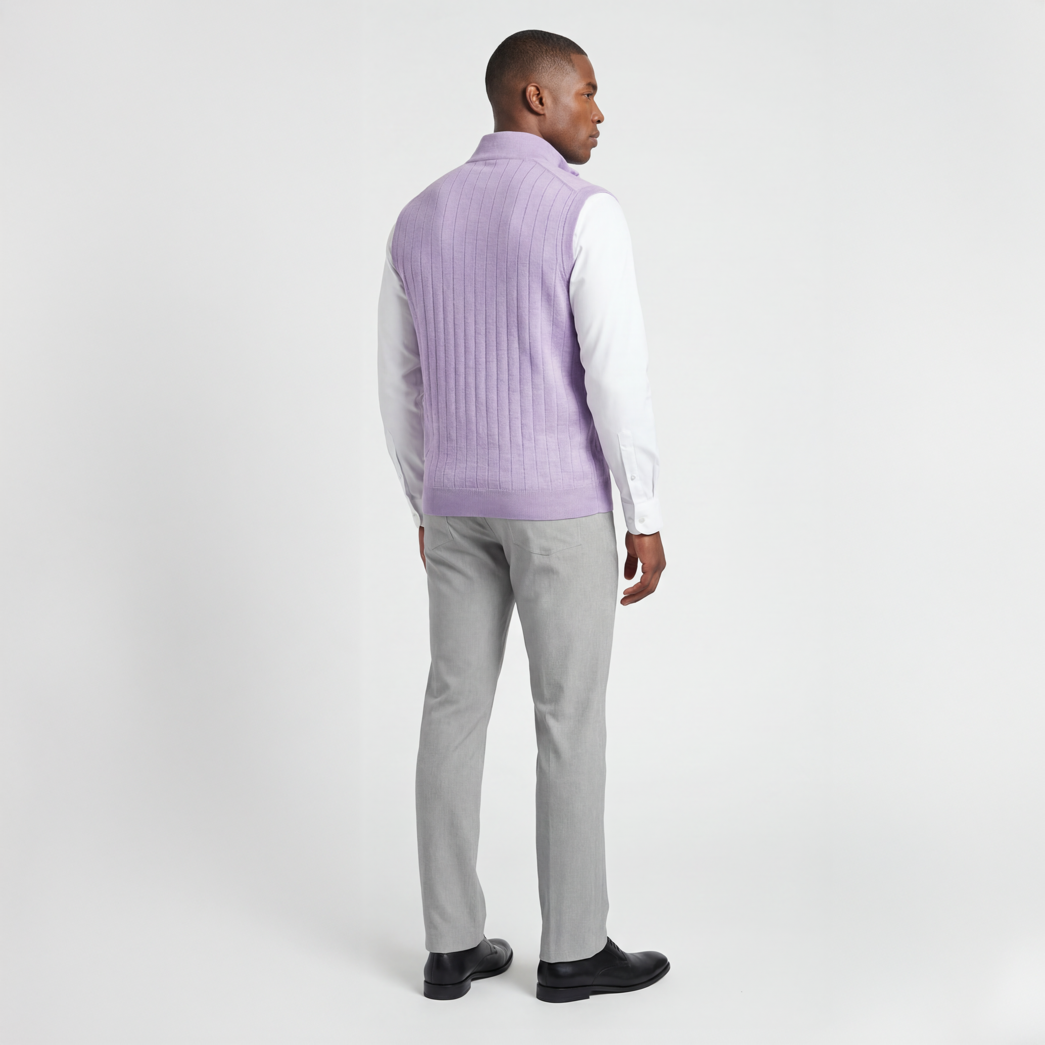 Signature Merino Lined Quarter-Zip Mock Neck Wind Vest