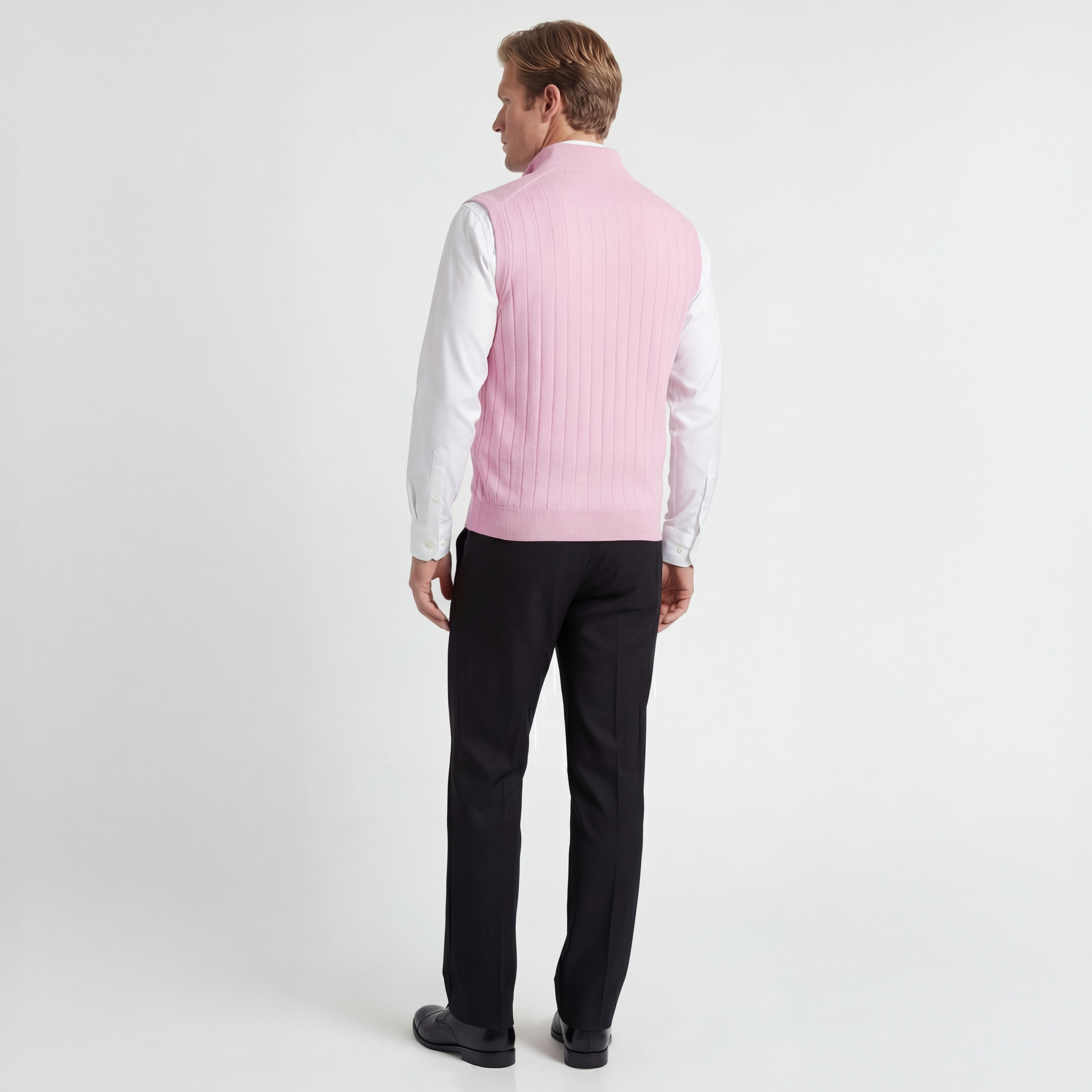 Signature Merino Lined Quarter-Zip Mock Neck Wind Vest