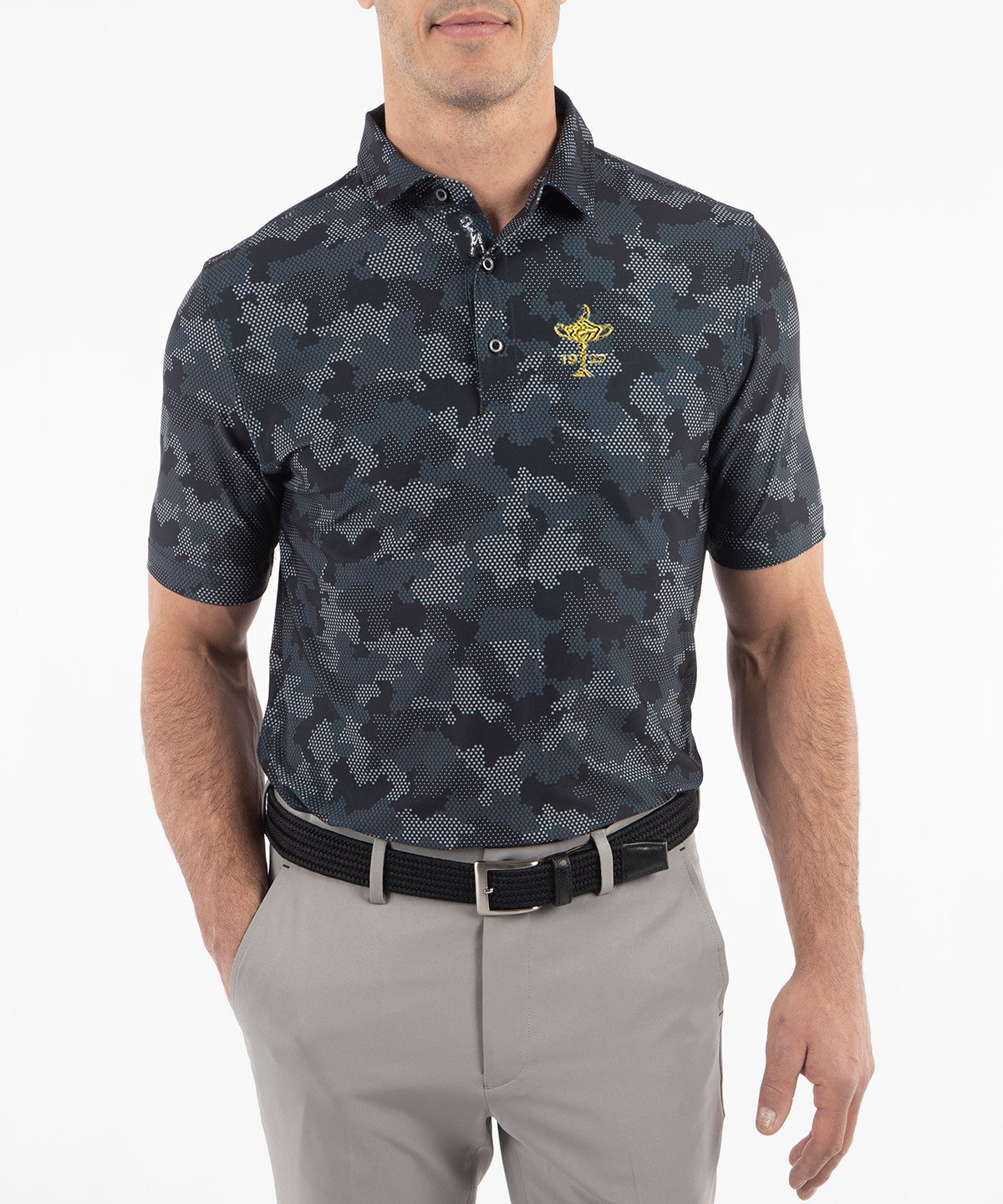 1927 Ryder Cup Performance Jersey Armed Forces Camo Print Polo