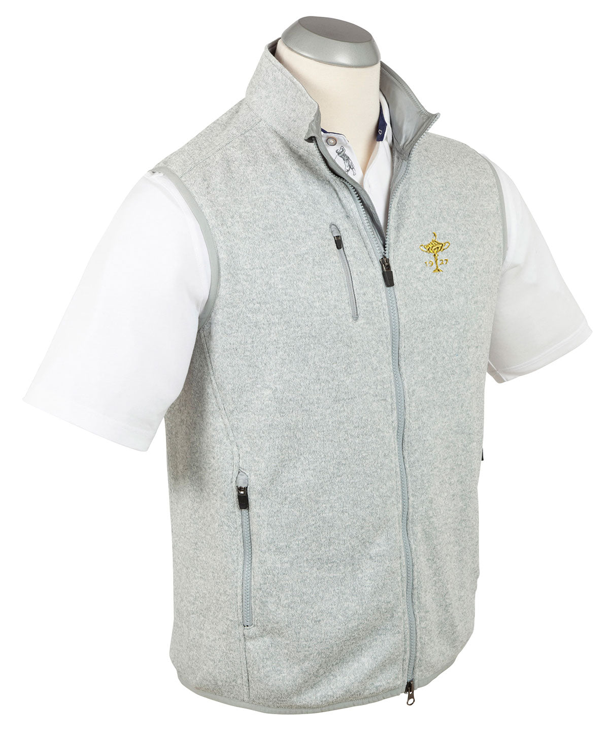 1927 Ryder Cup Performance Heathered Full Zip Fleece Vest