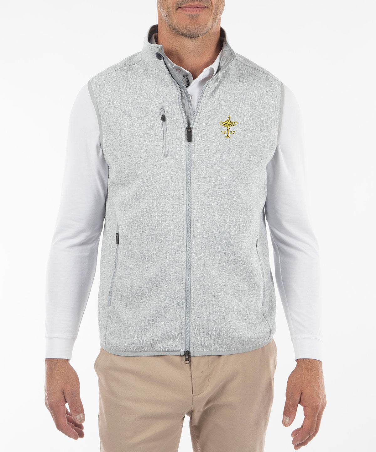 1927 Ryder Cup Performance Heathered Full Zip Fleece Vest